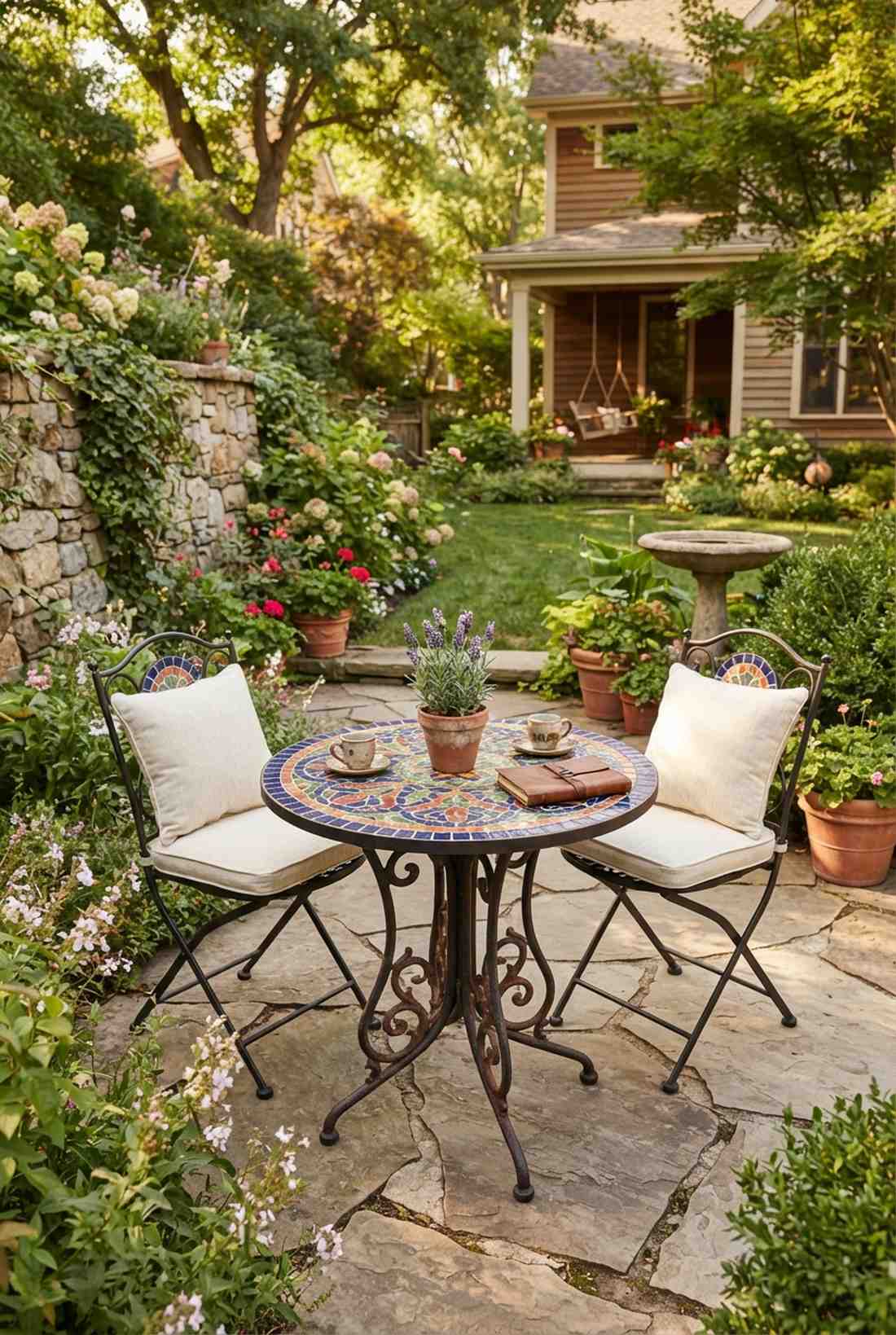 mosaic tile bistro set