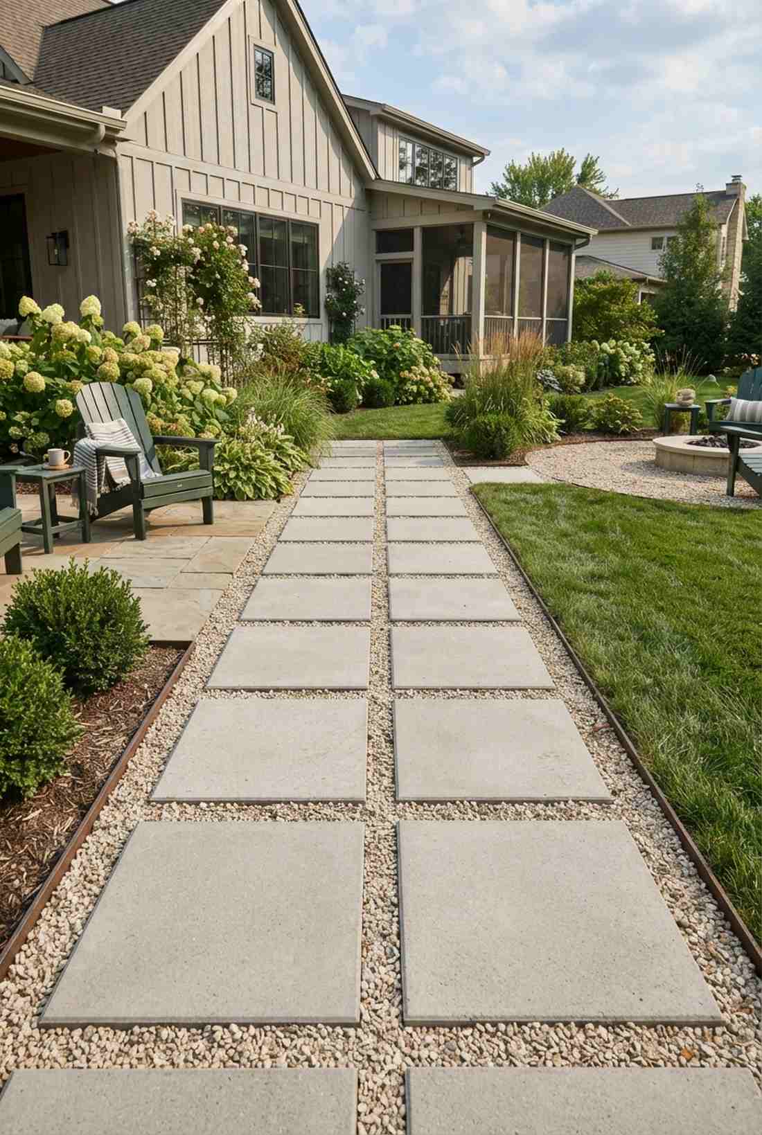 permeable pavers with gravel joints