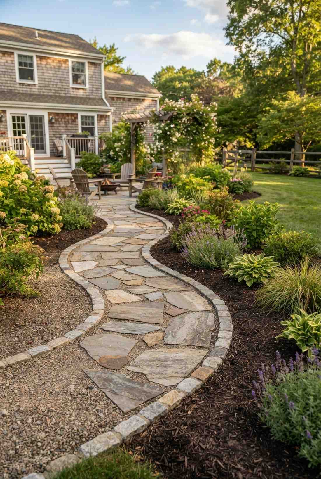 serpentine pathway borders