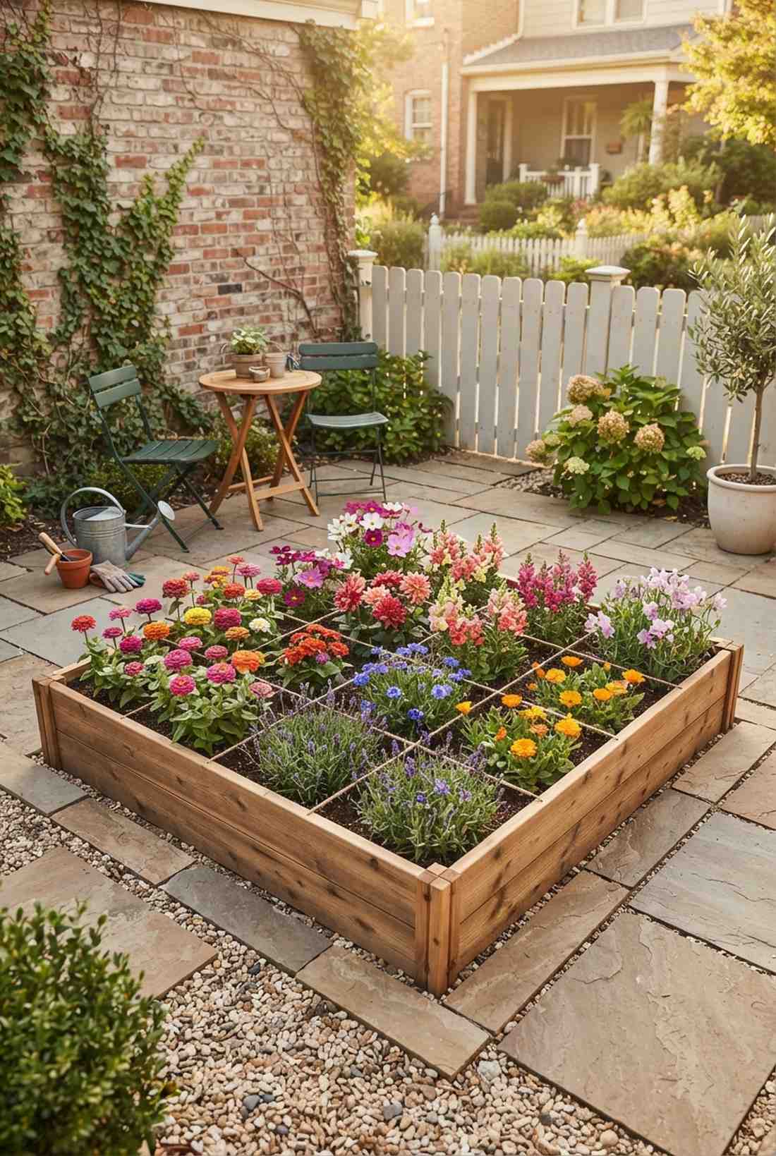 square foot cutting garden