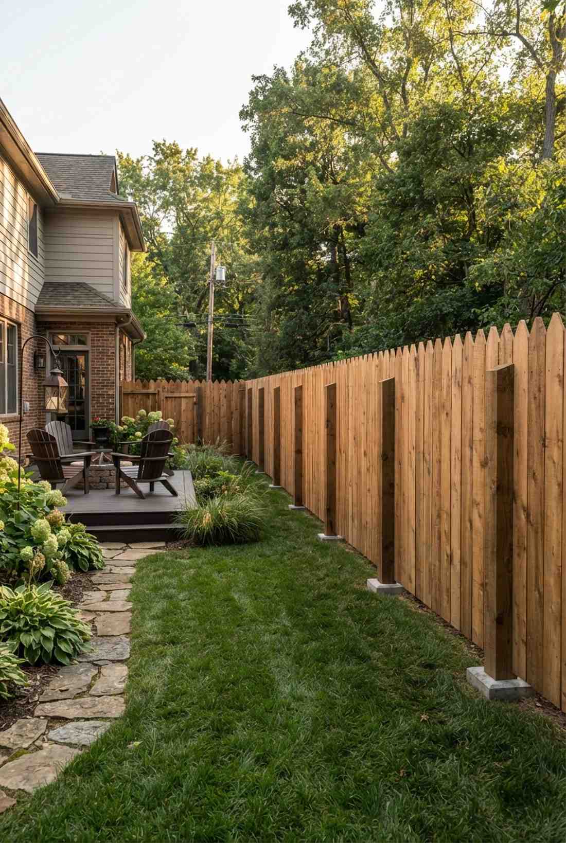 stockade pointed top fence