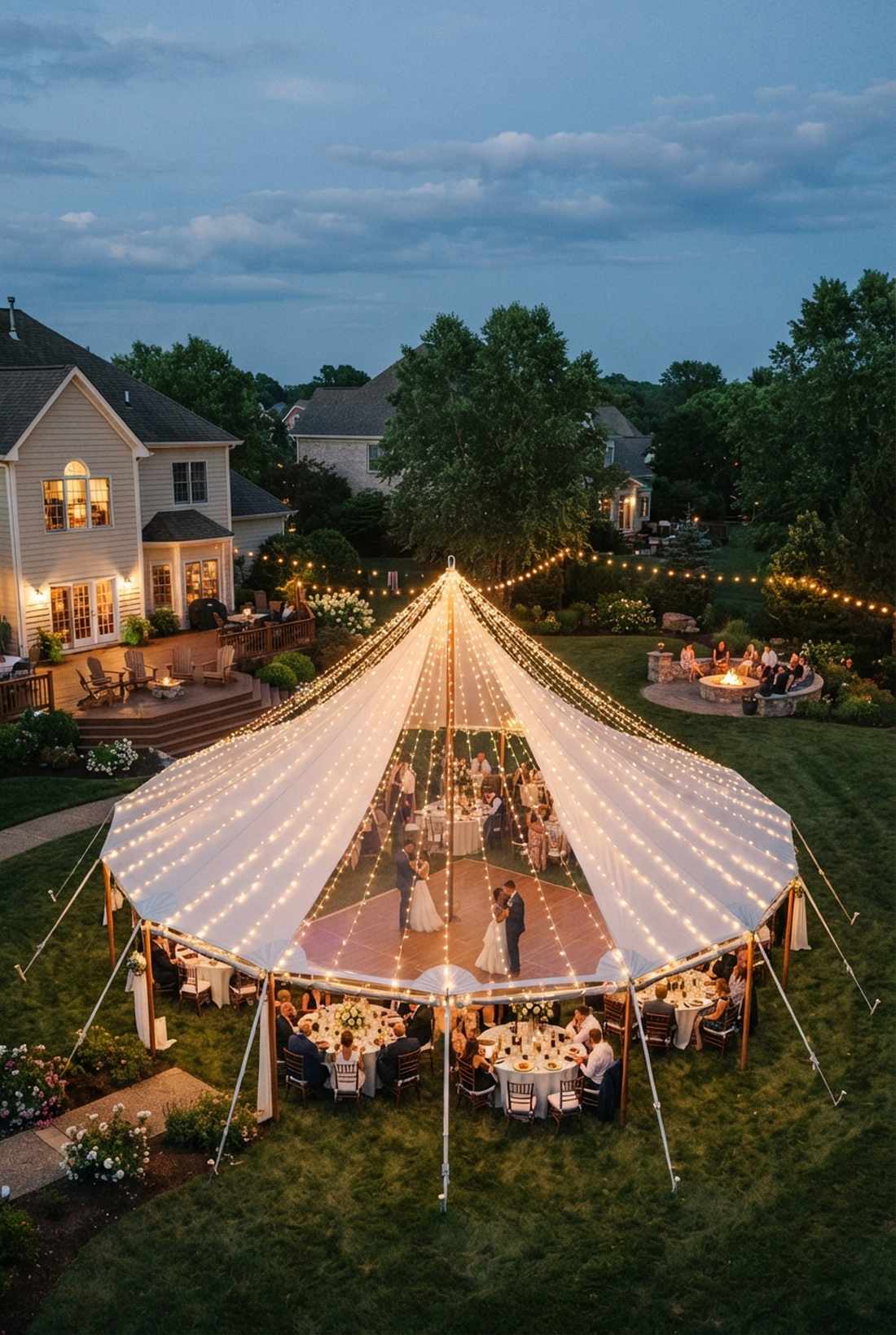 tent pole radial design