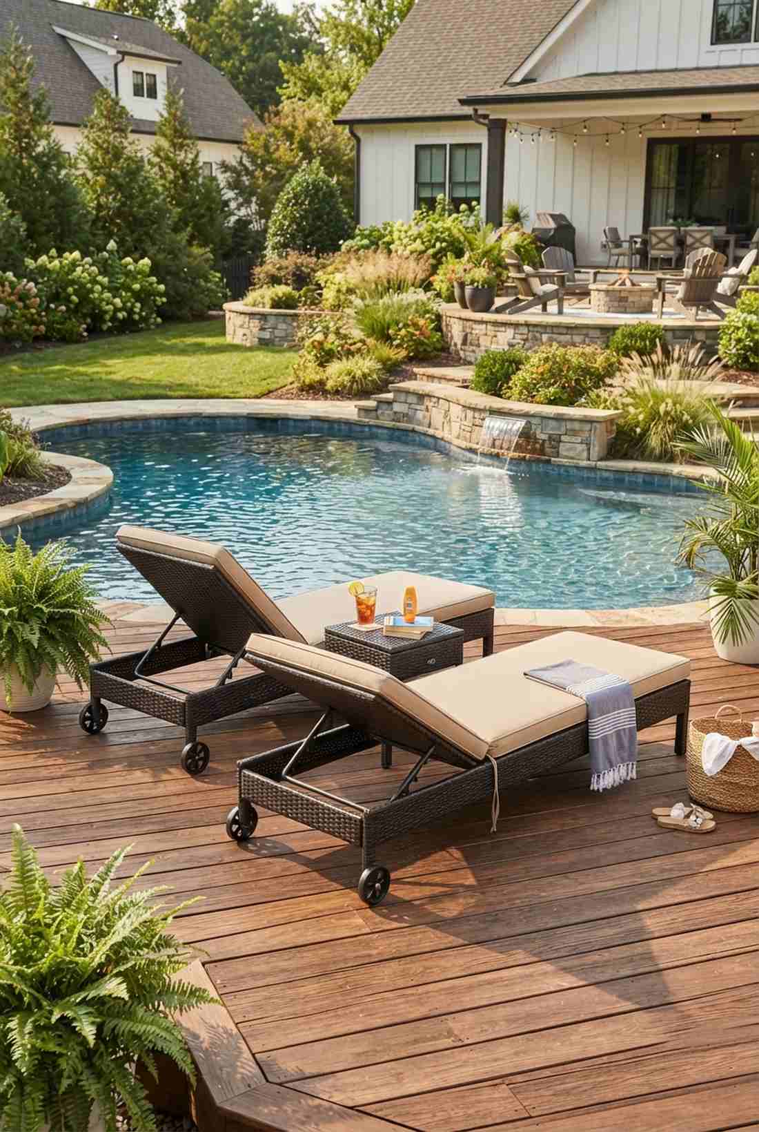 wicker lounge chairs with adjustable backs