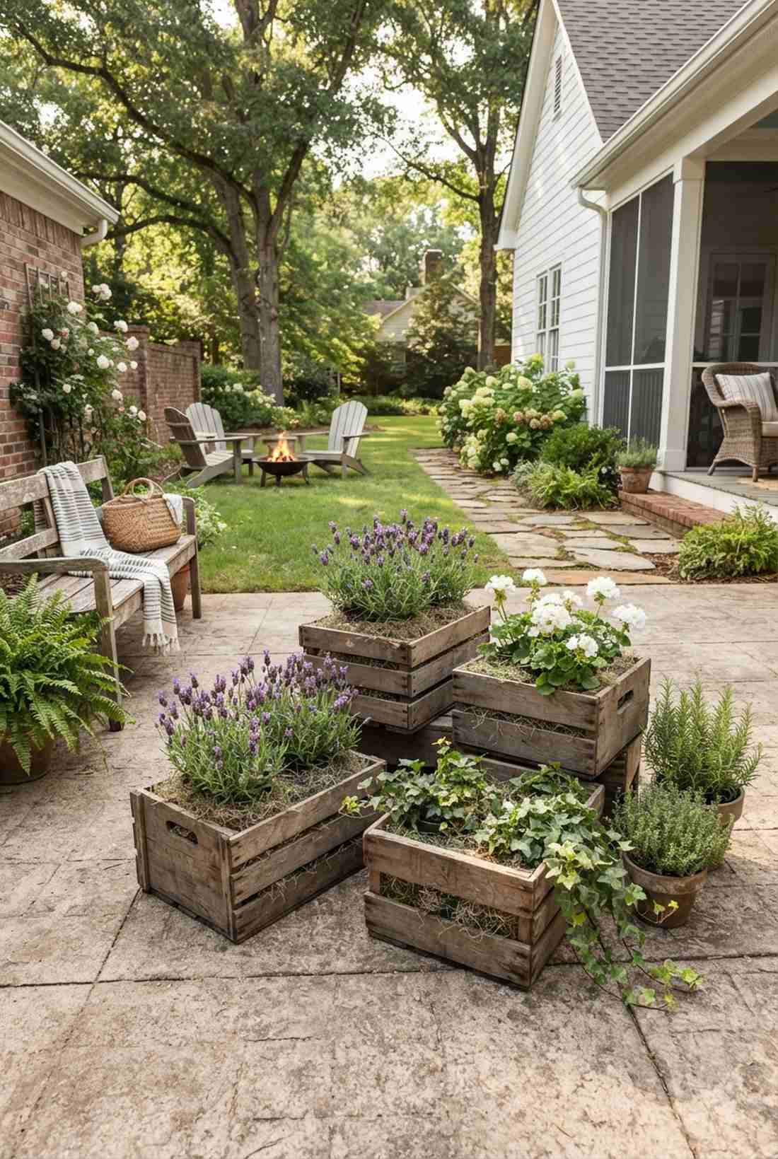 wooden crate rustic collection