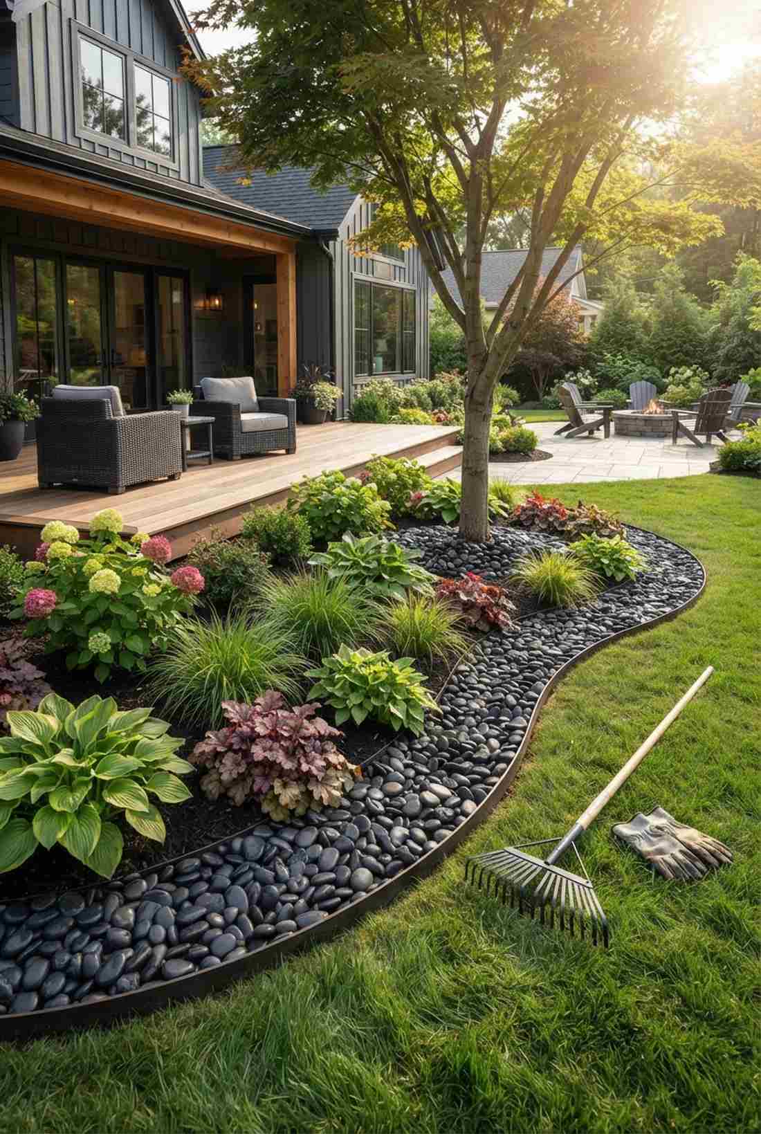 decorative mulch layers
