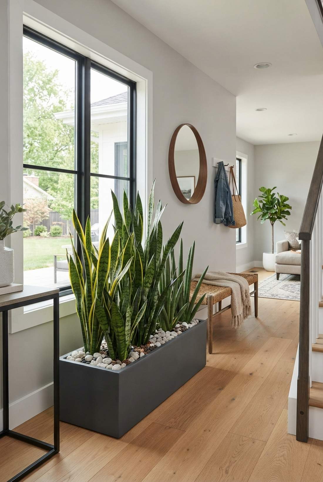 snake plant architectural grouping