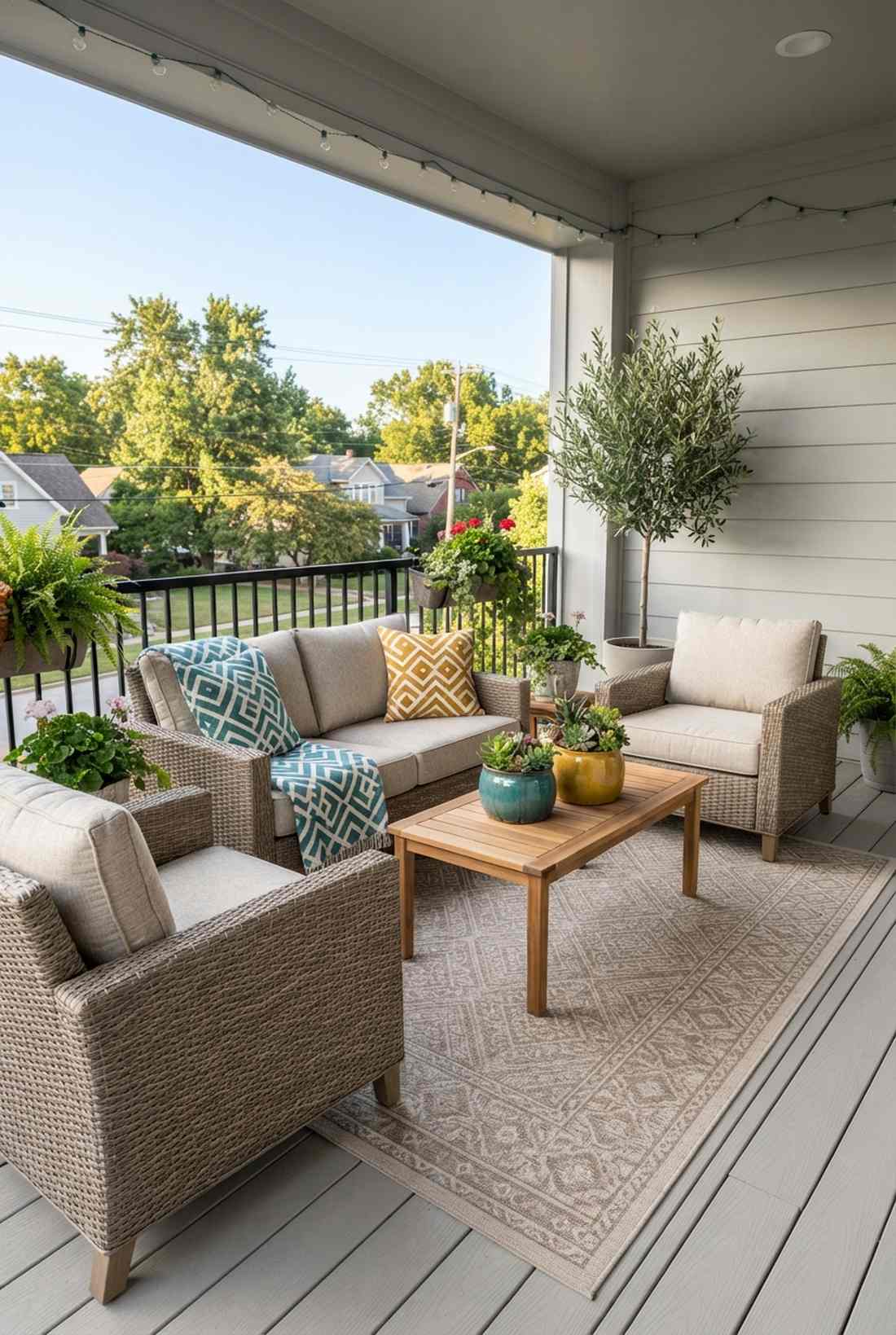 neutral base bright accents