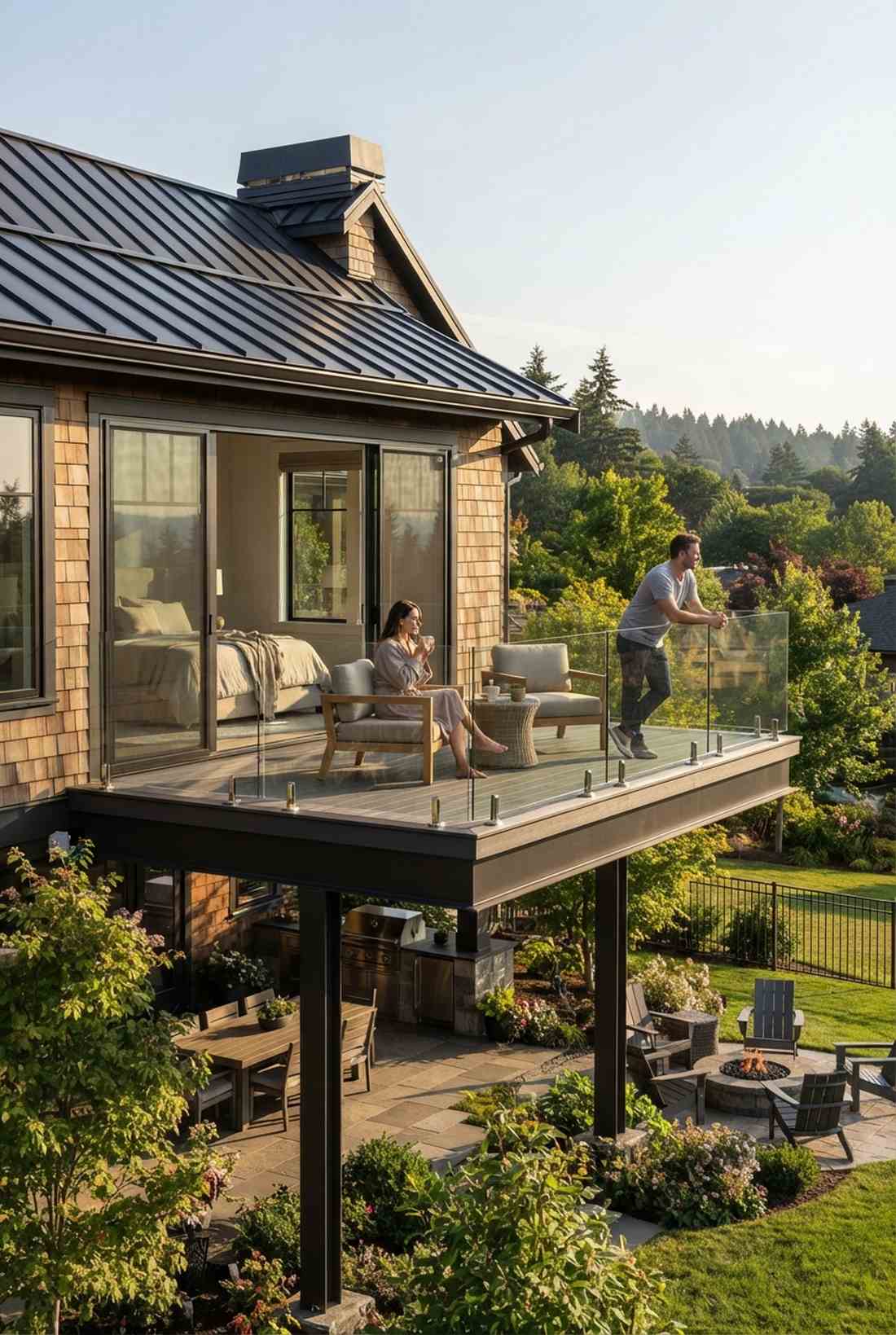 cantilevered balcony platforms