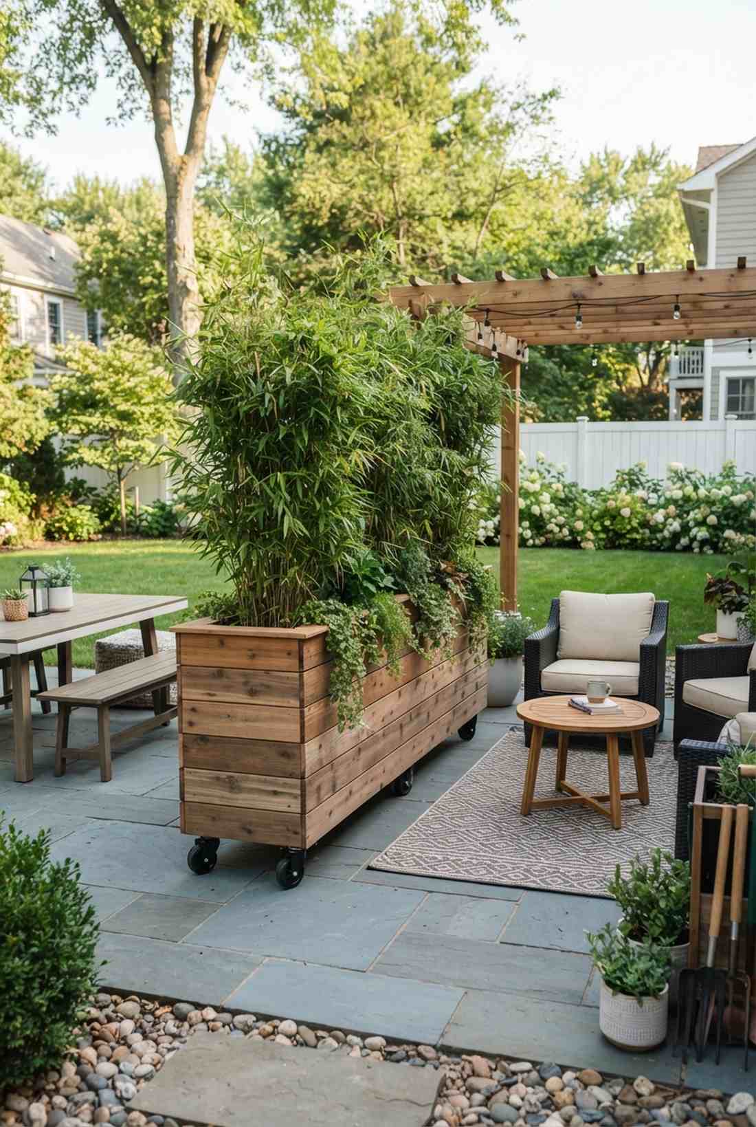 rolling planter boxes
