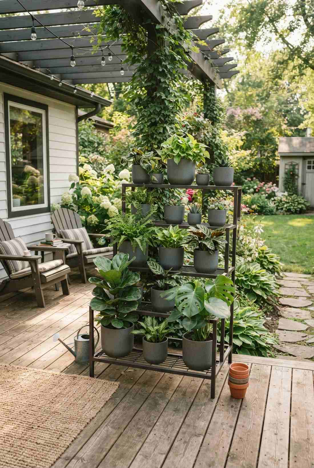 tiered pot displays