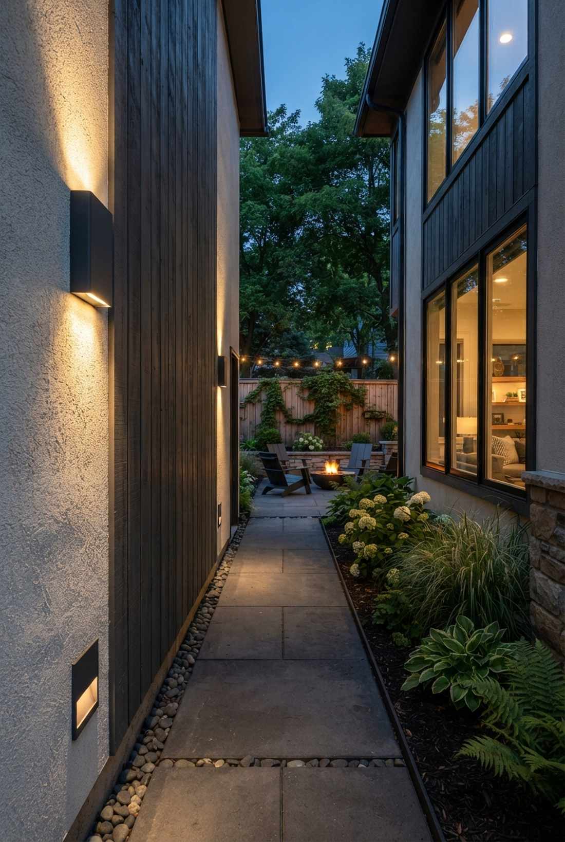 back to wall pocket sconces