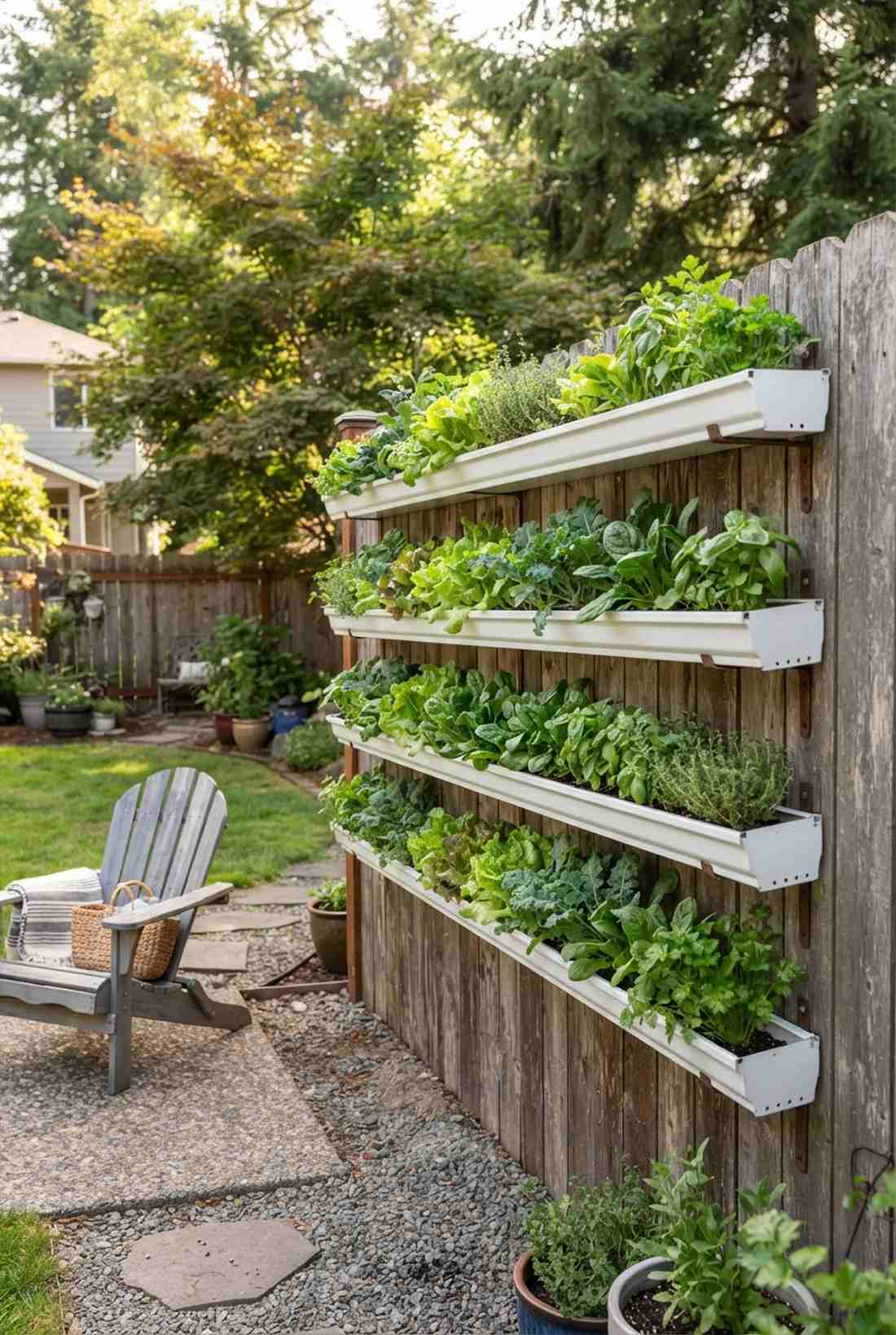 bamboo pocket planter column
