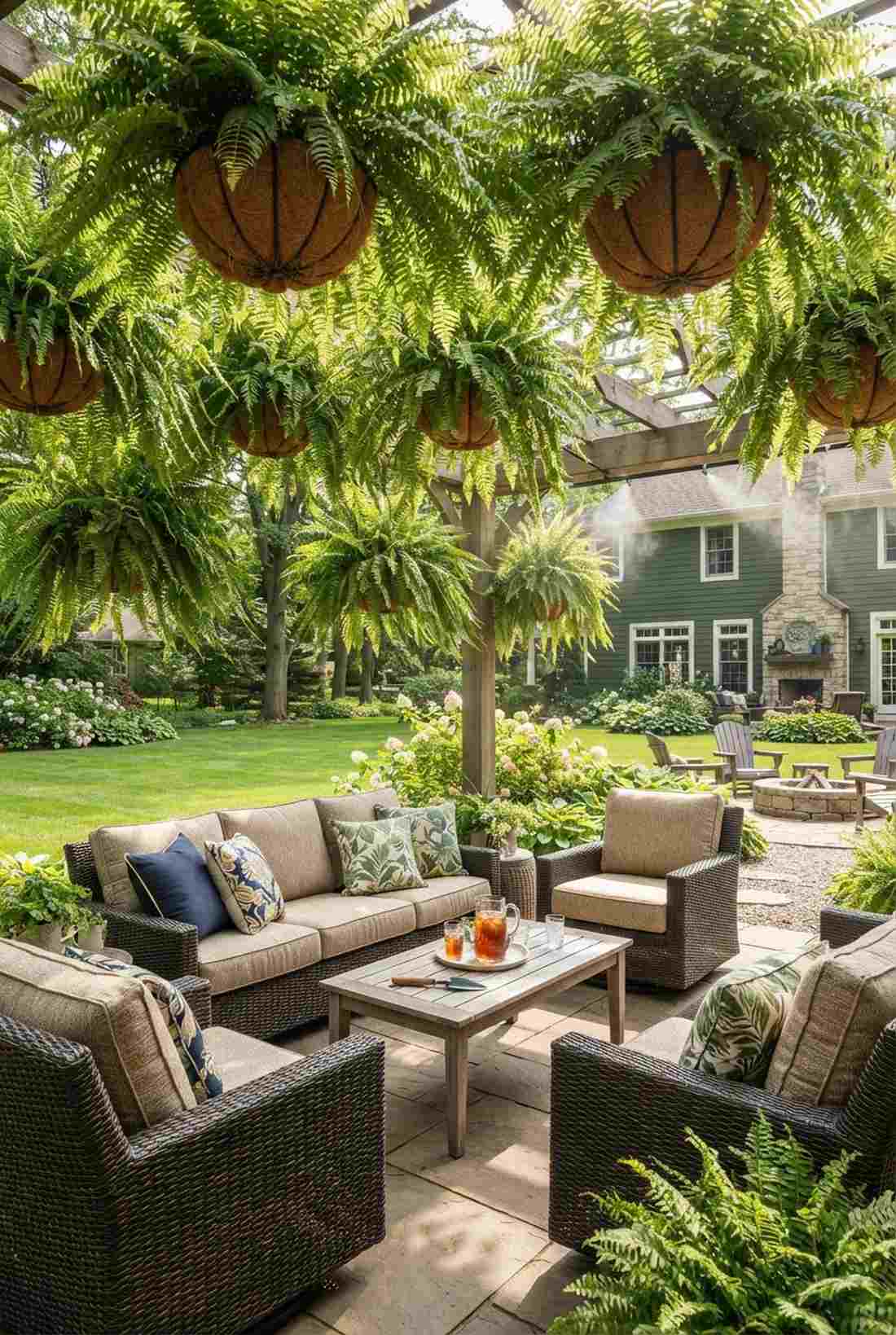 boston fern canopy clusters