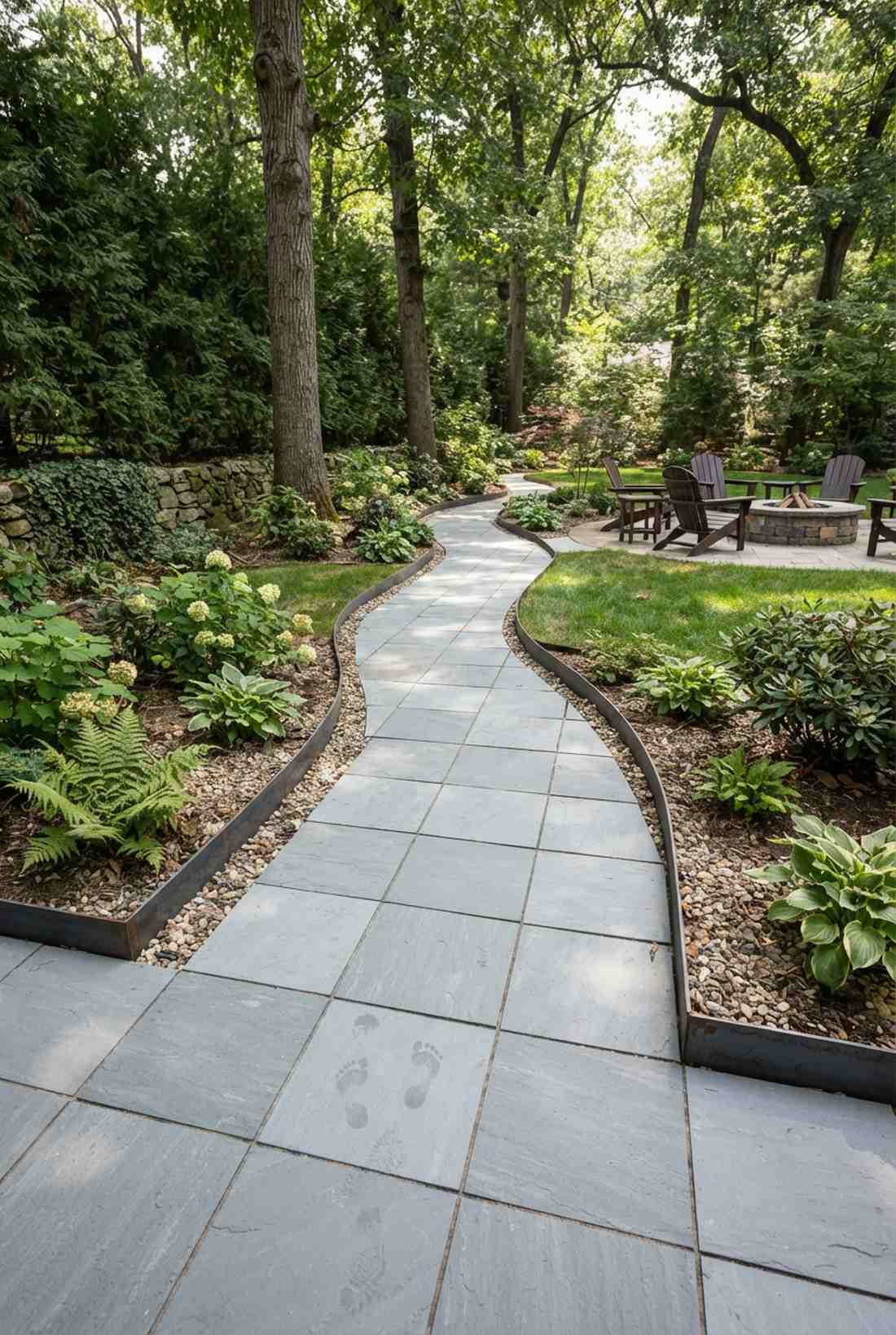 brushed bluestone squares