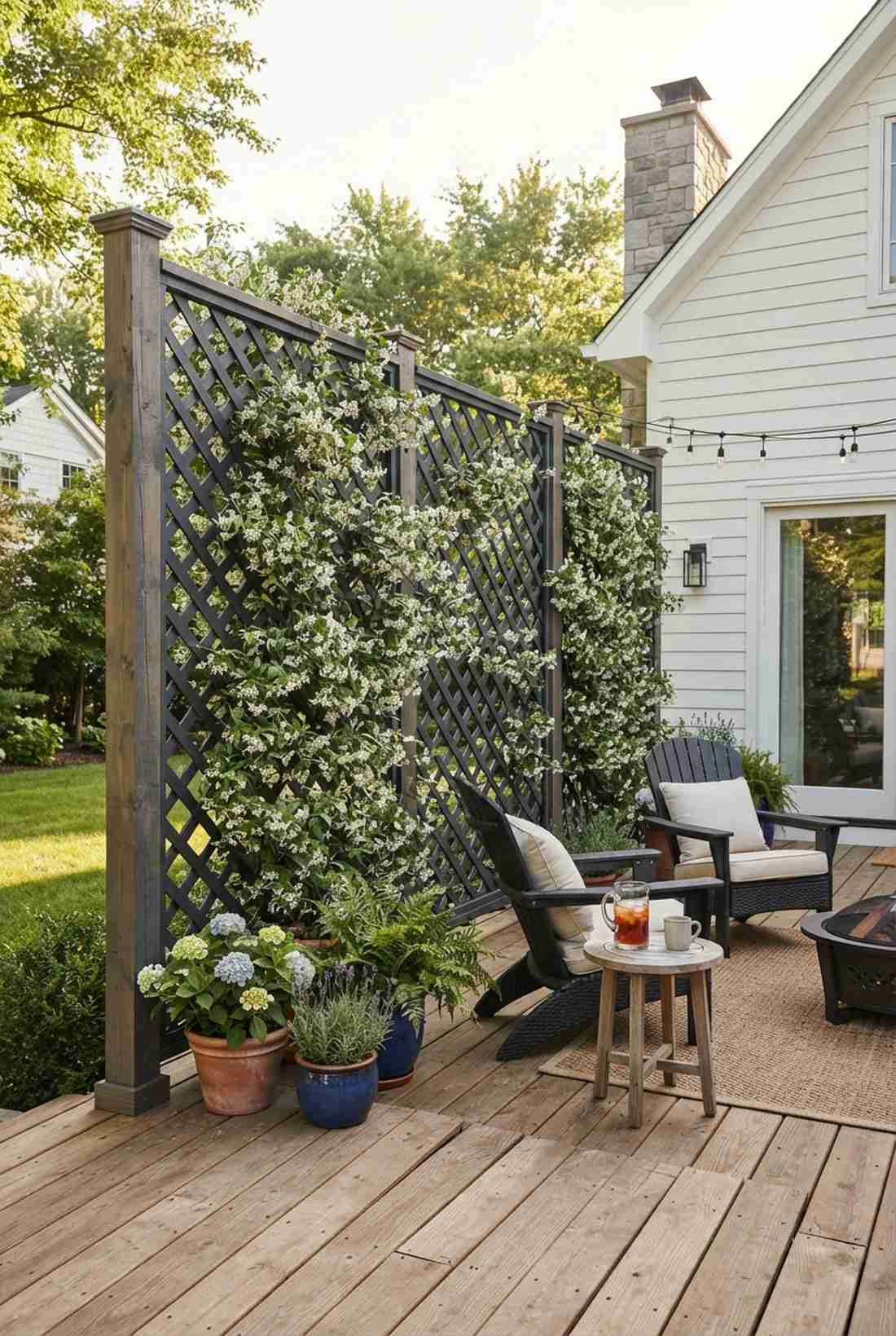 diagonal lattice privacy panel