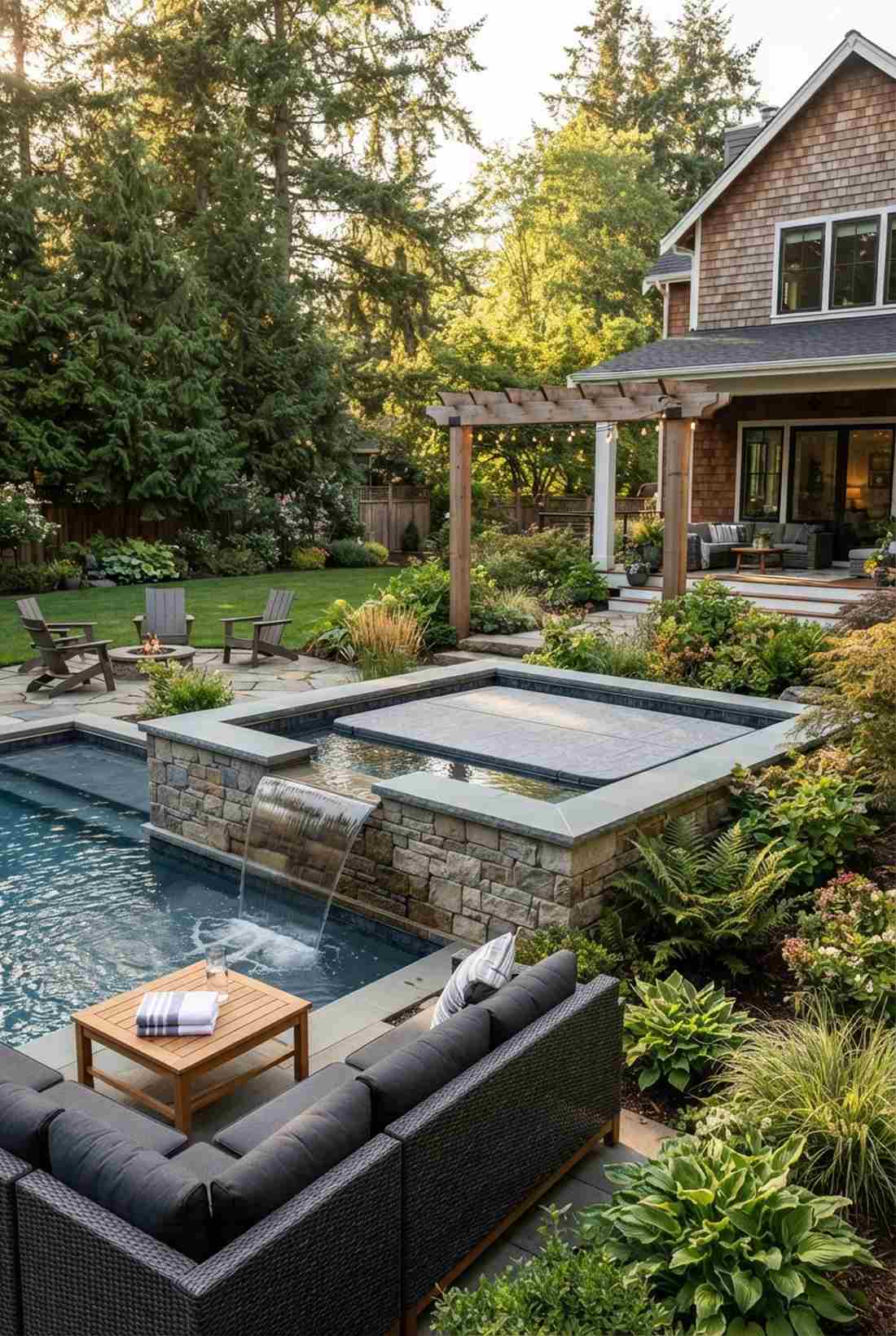 elevated spillover spa