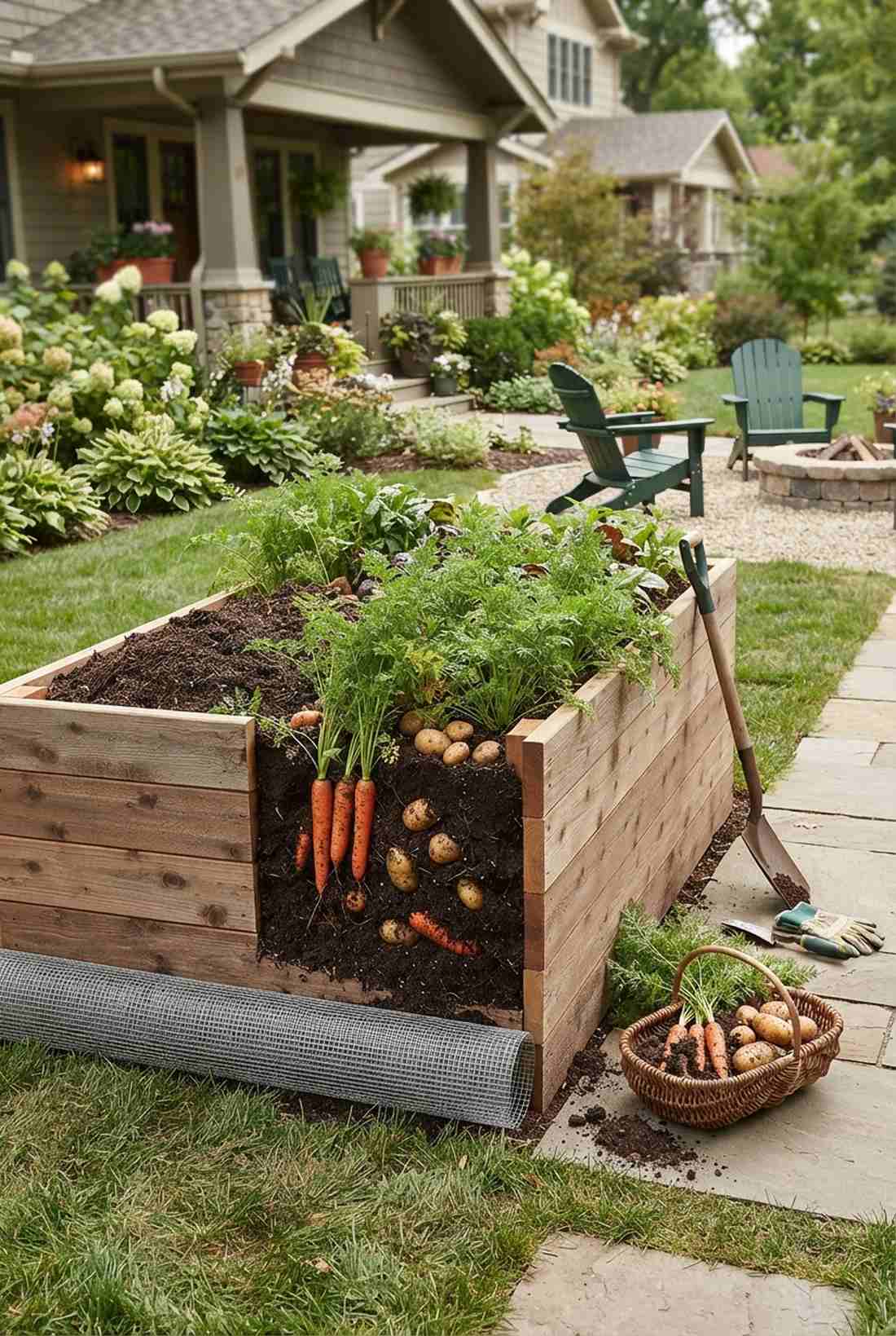 extra deep eighteen inch root vegetable bed