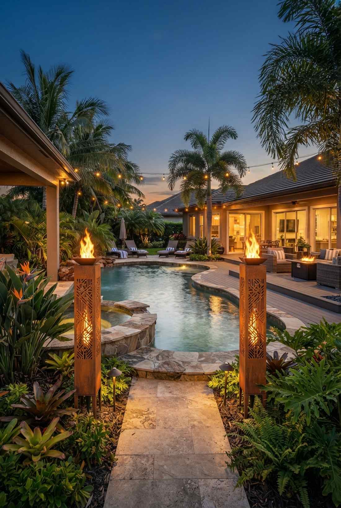 flame torch sculptures