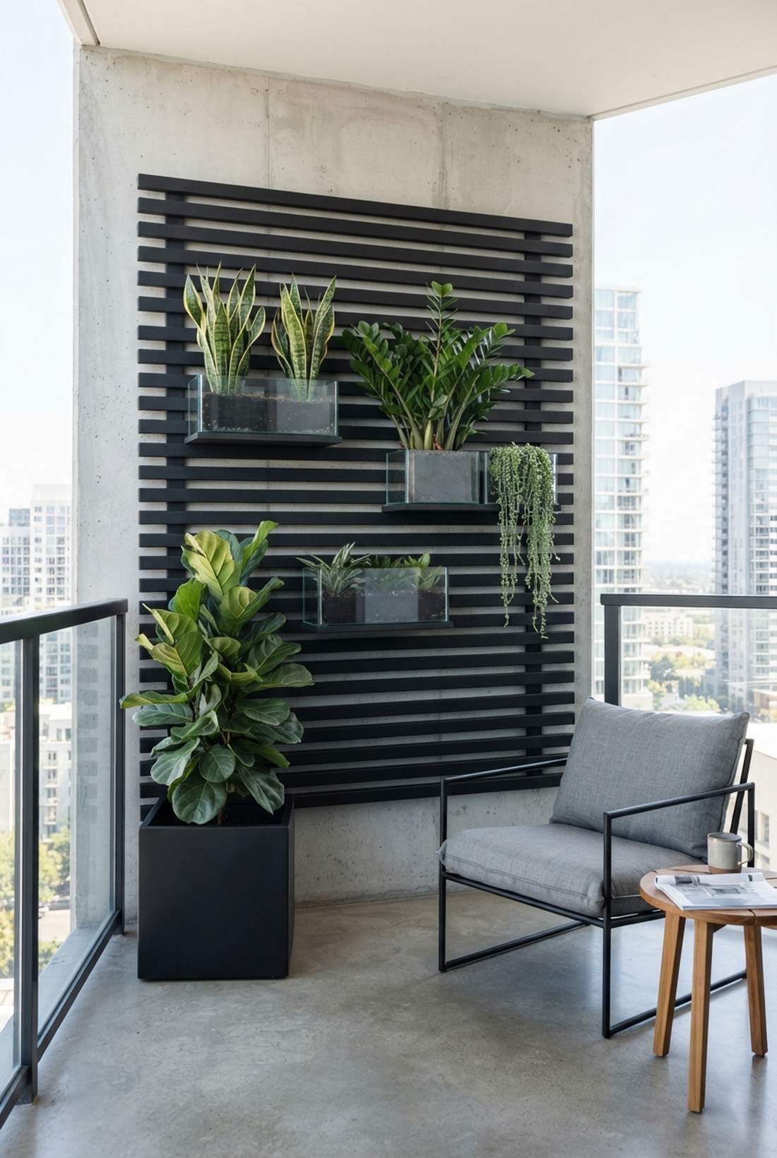 horizontal slat panels