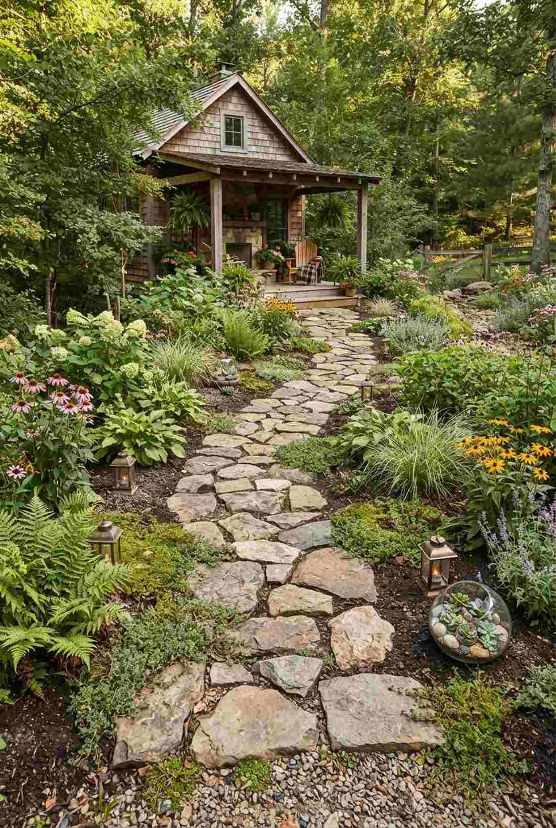 irregular natural stone path