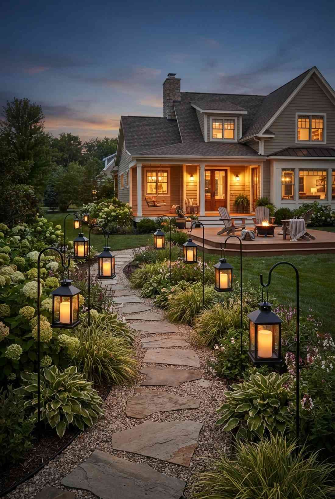 lantern lined walkways