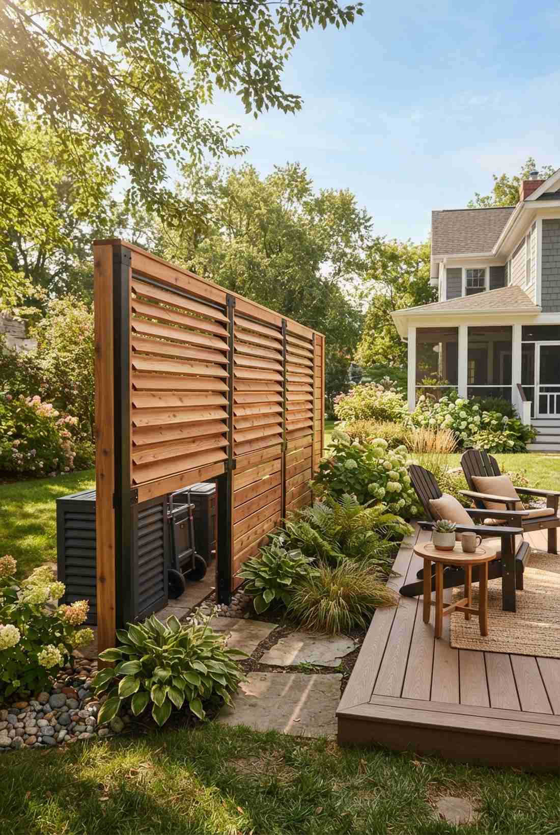 louvered privacy slat design
