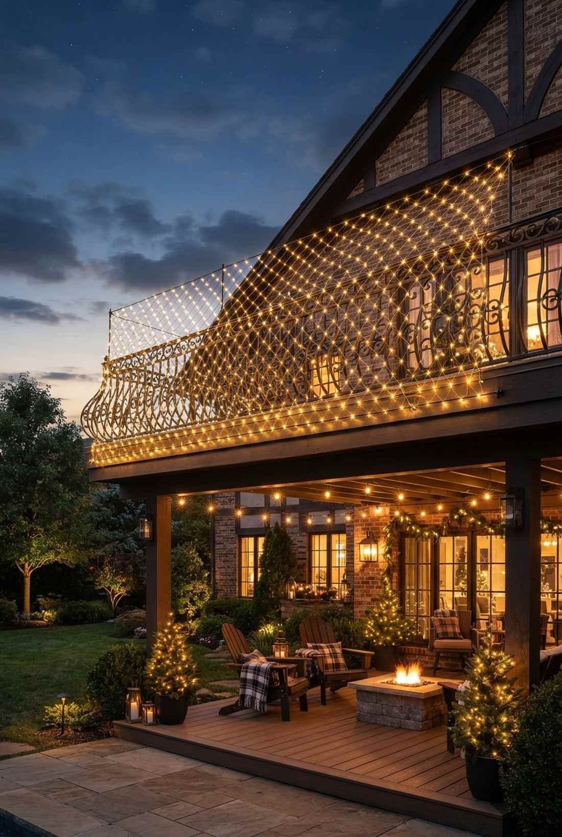 mesh net lighting overlay