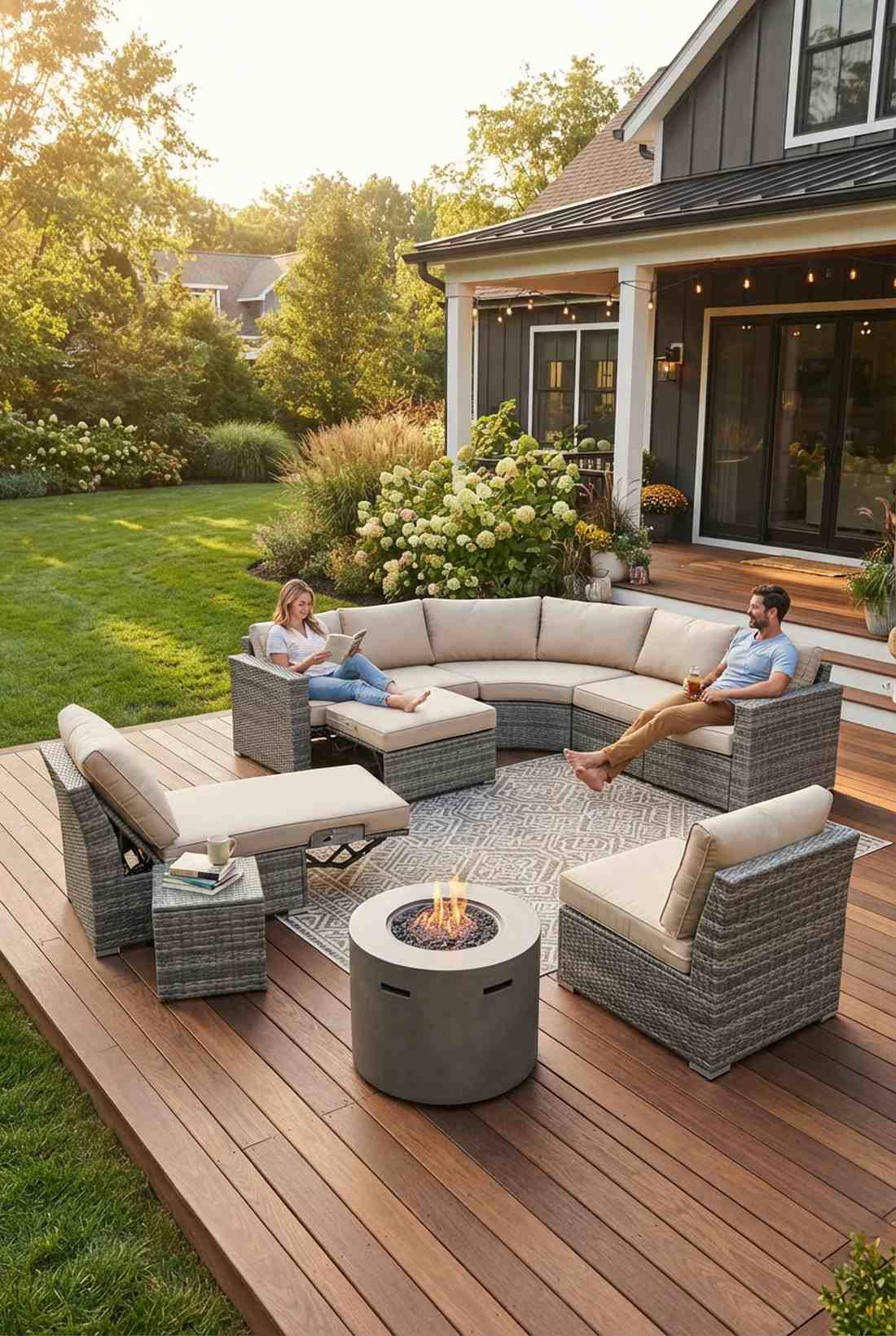 modular six piece with adjustable backrests