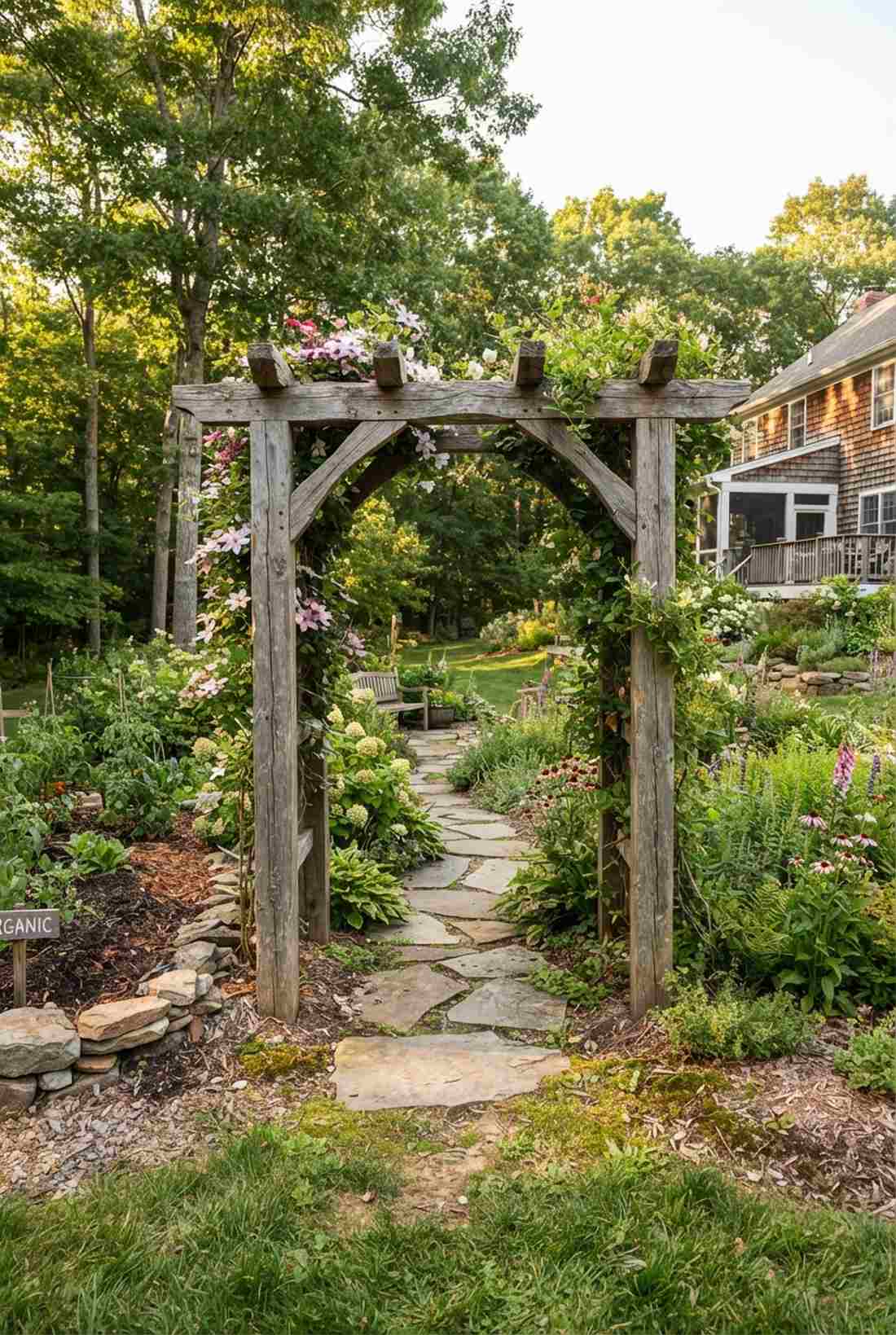 natural cedar rustic arch