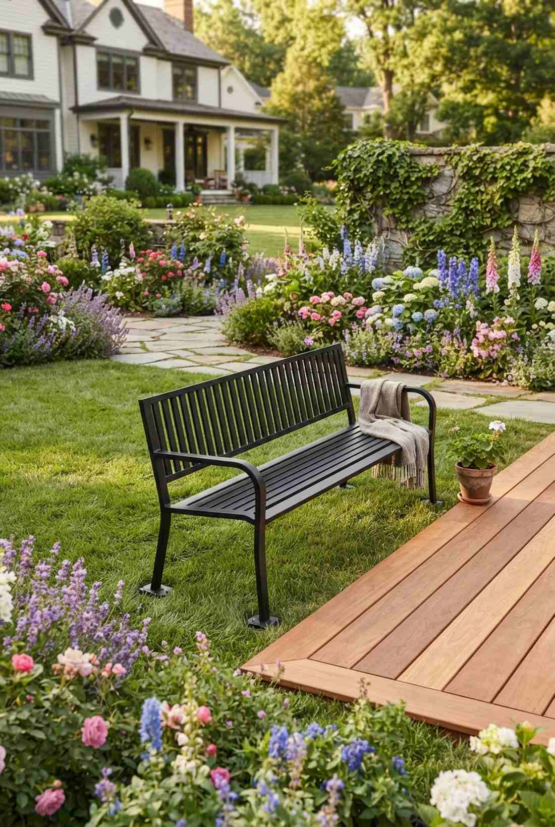 regency style park bench