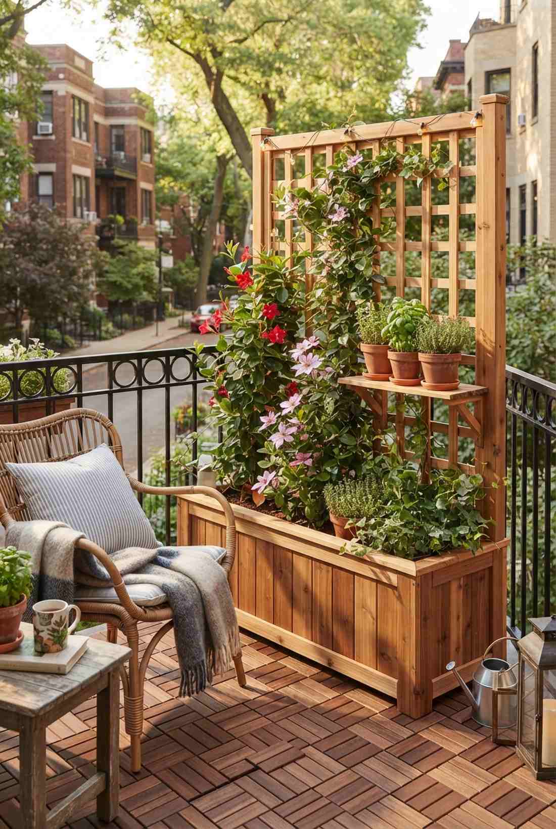 screen planter combinations