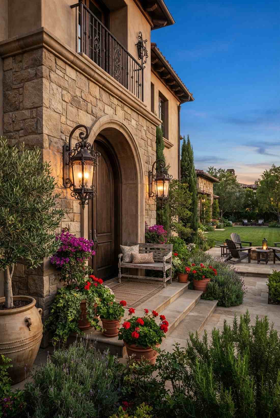 scrolled iron wall lanterns