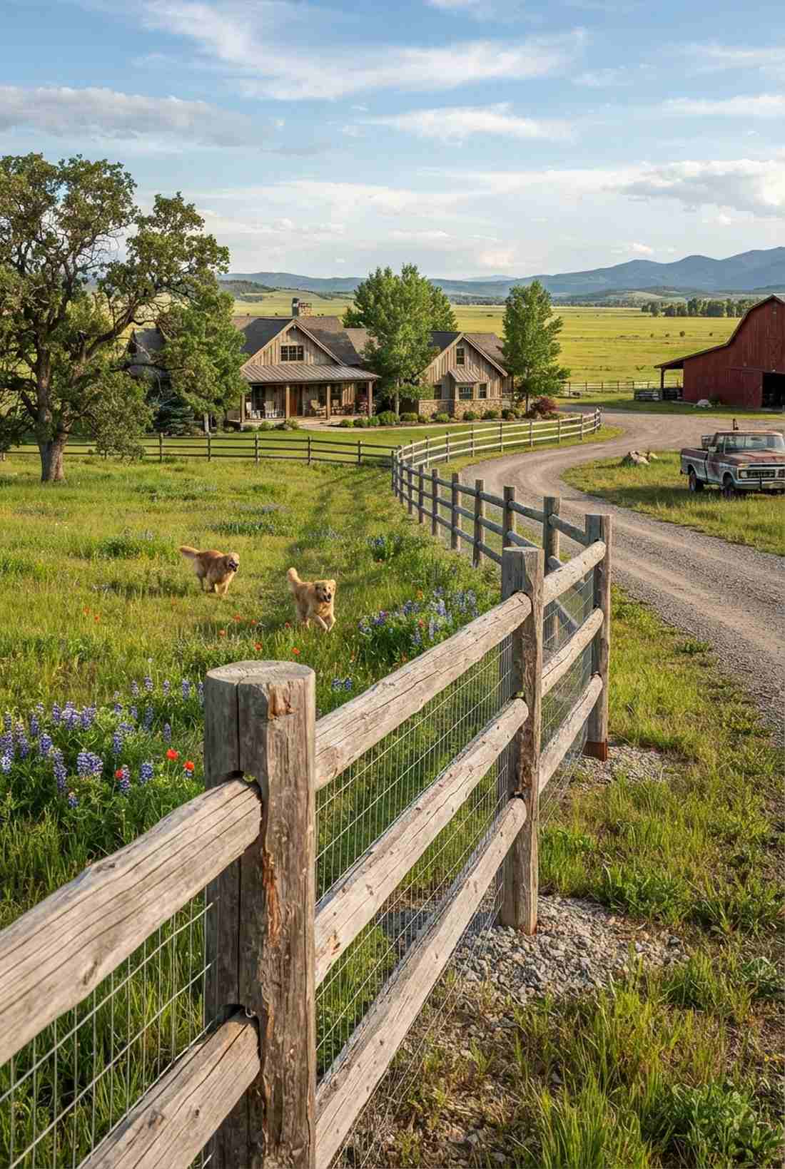 split rail rustic fence