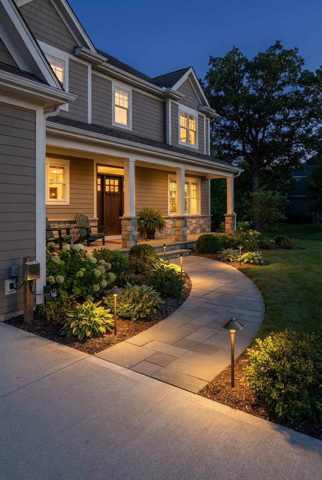 timed dusk to dawn path systems