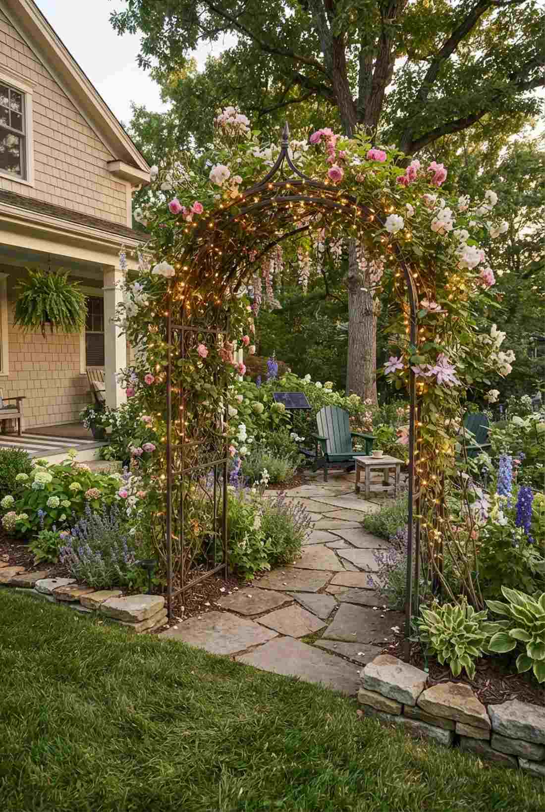 trellis archway accents