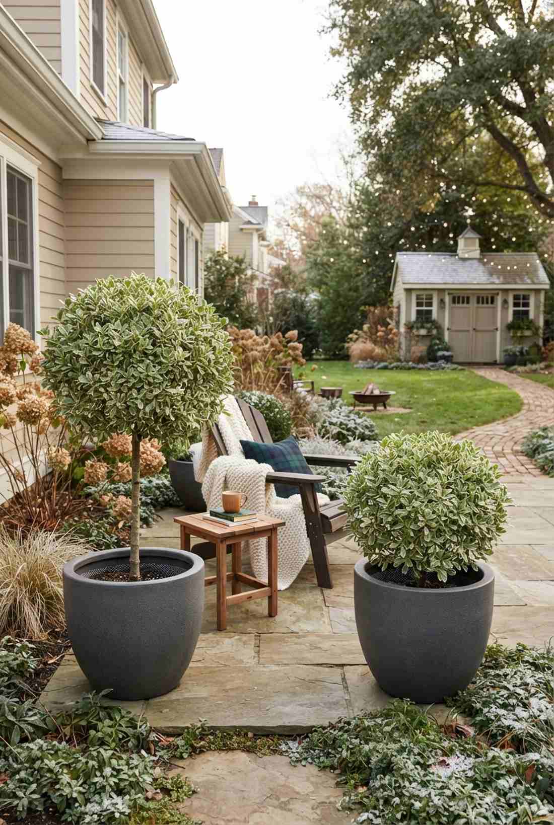 variegated pittosporum accents