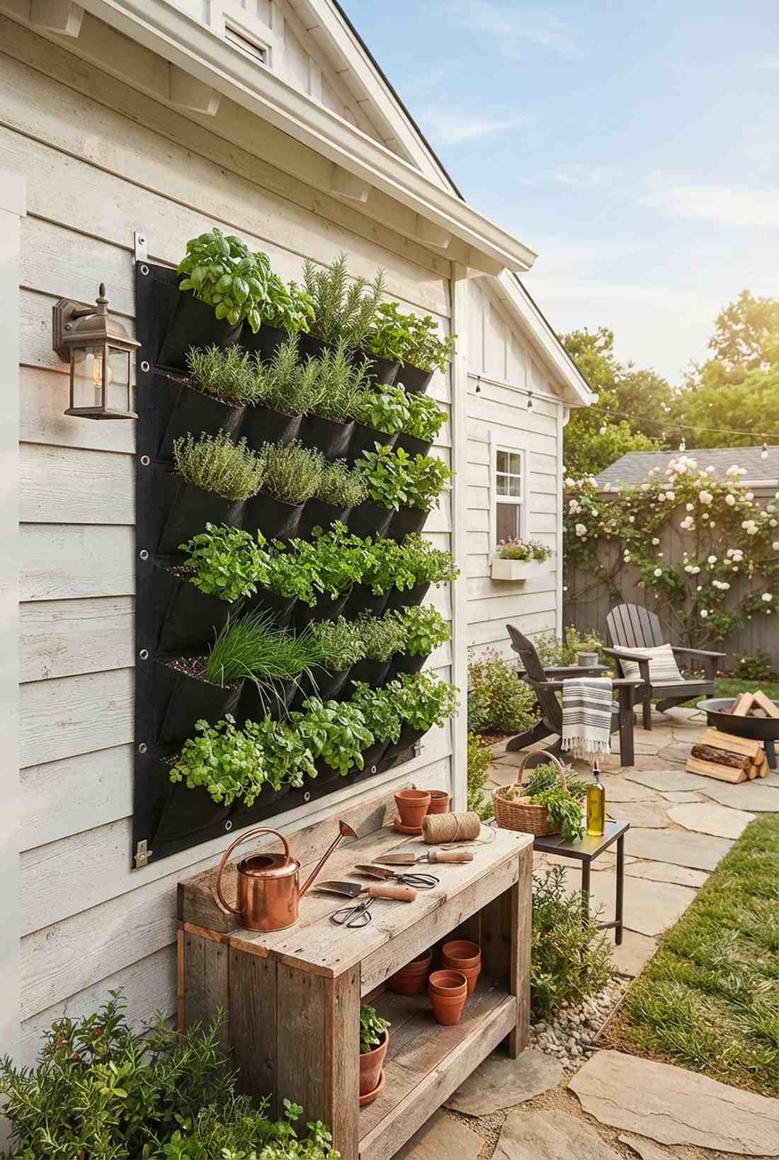 wall mounted pocket planters