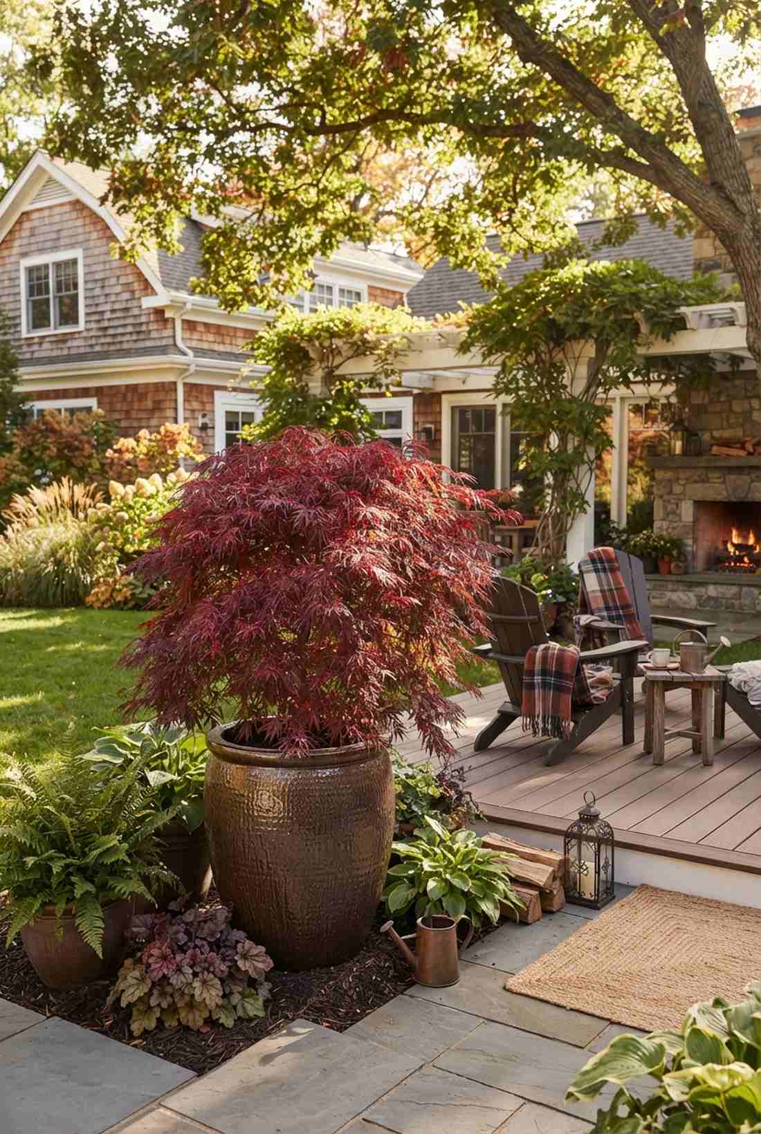 weeping japanese maple focal point