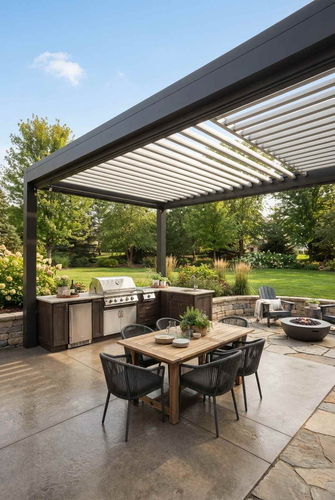 adjustable louver roof