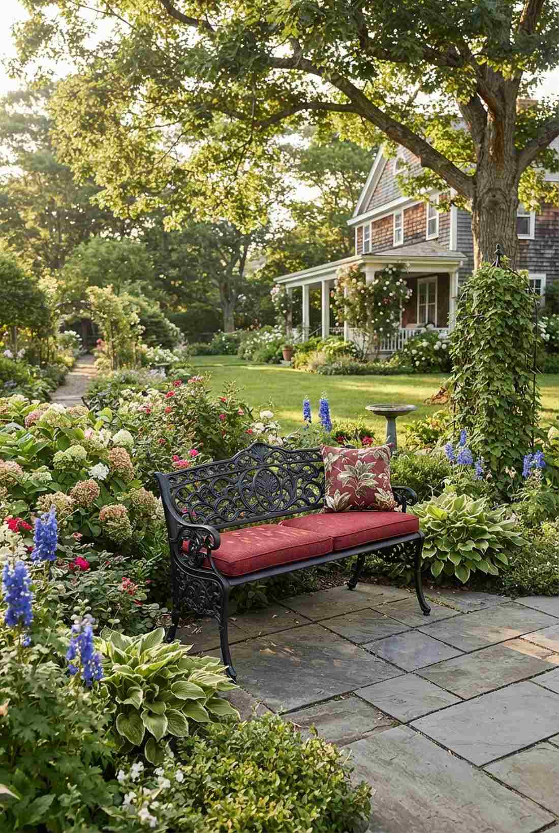 black cast aluminum traditional seating