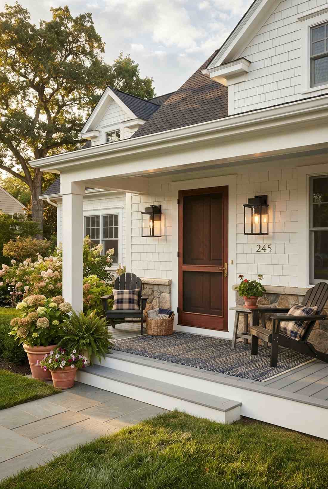 black over brass transitional lanterns