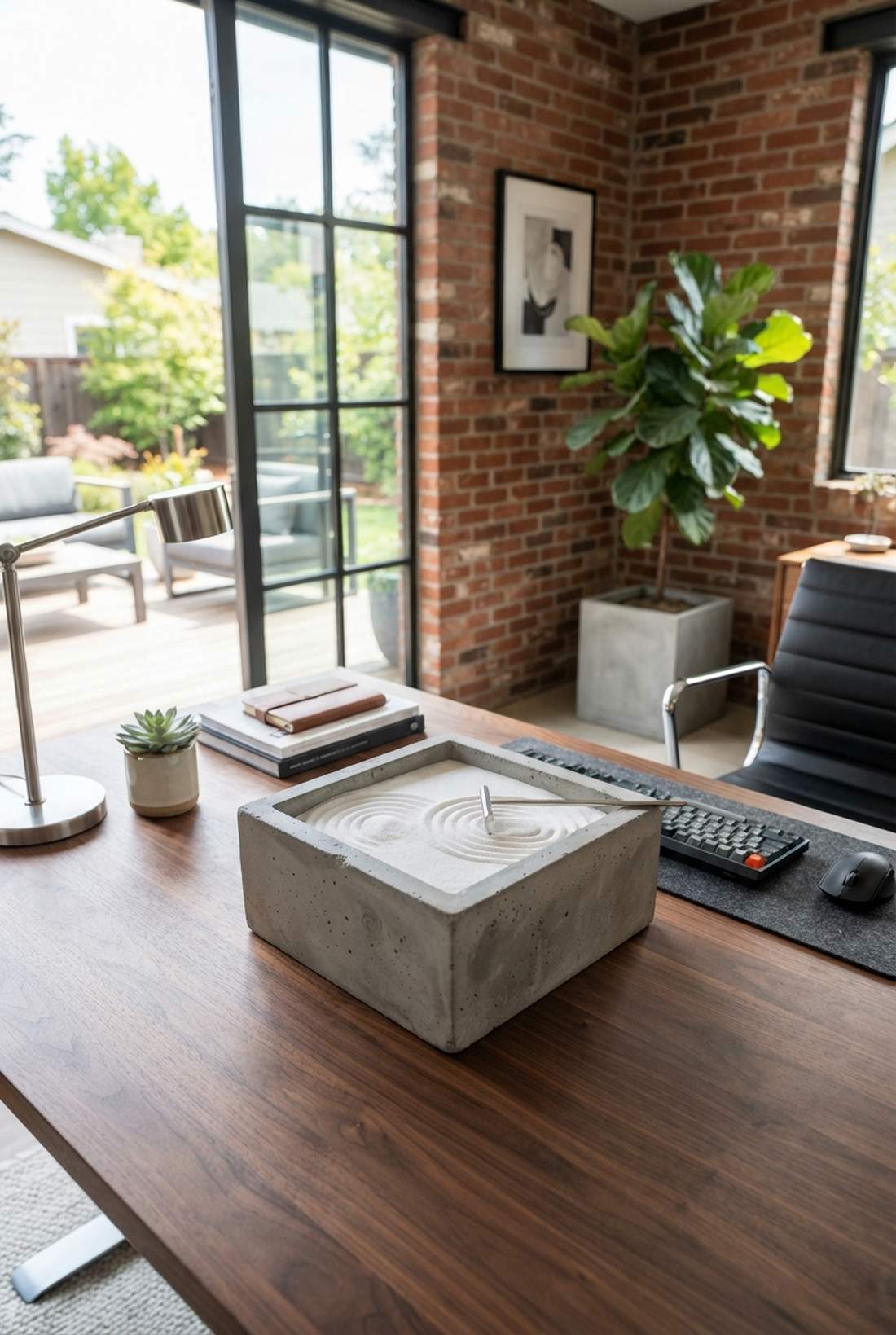 concrete geometric cube garden
