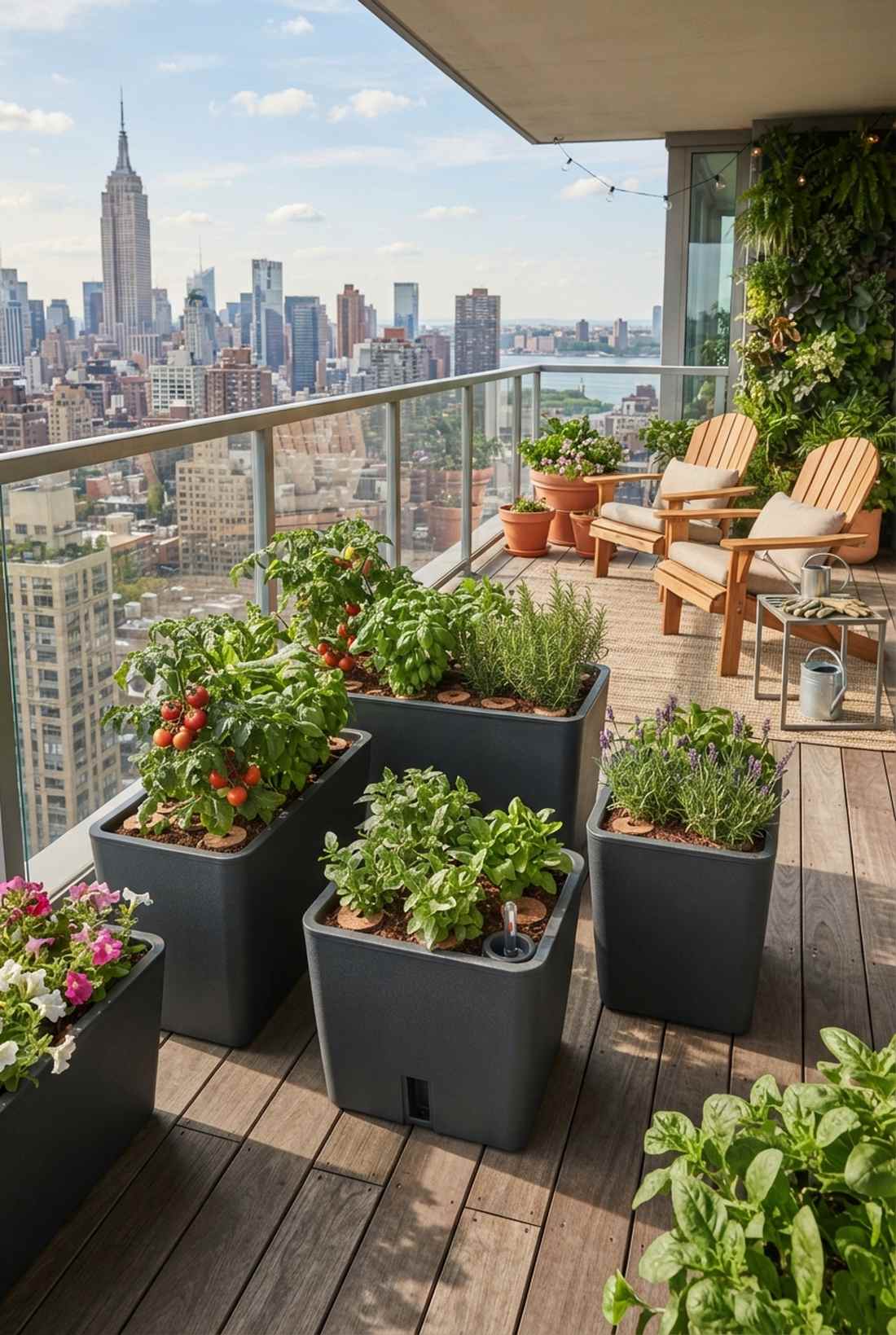 double wall wicking planters