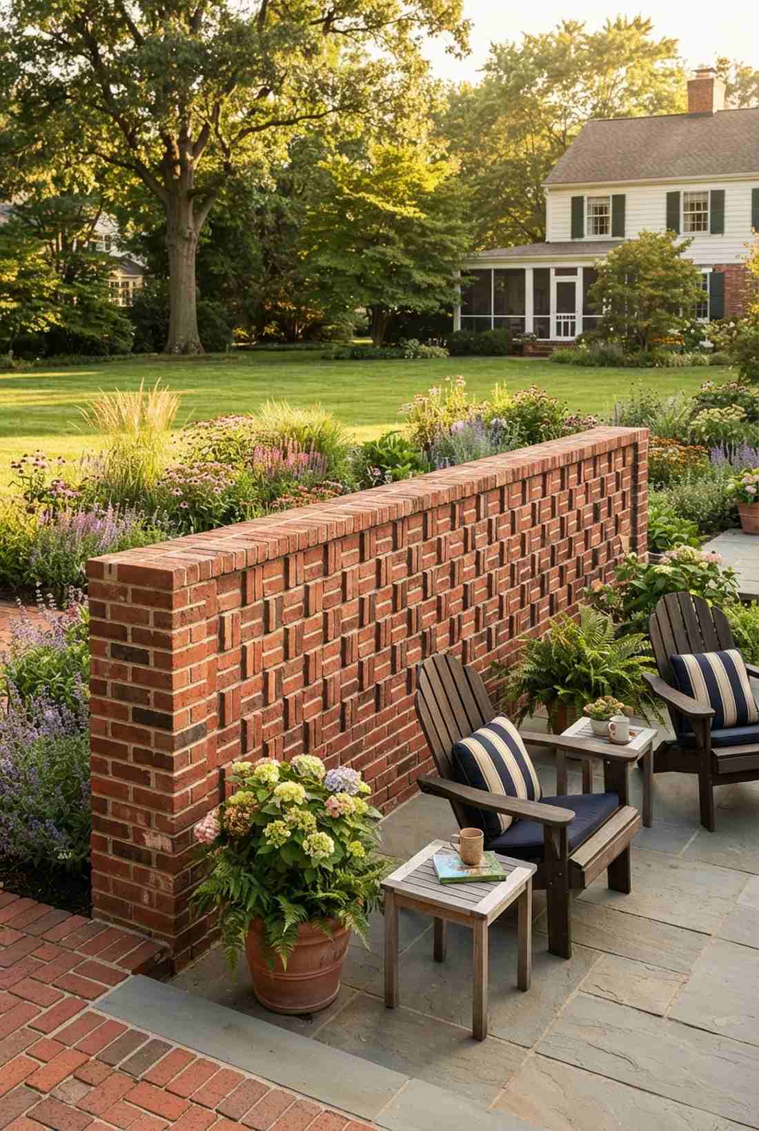 english bond checkerboard accent