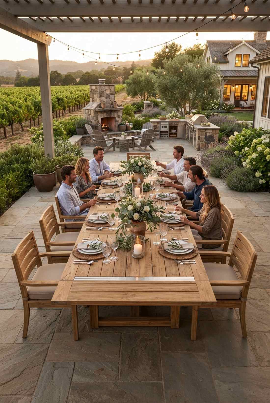 extendable teak dining tables
