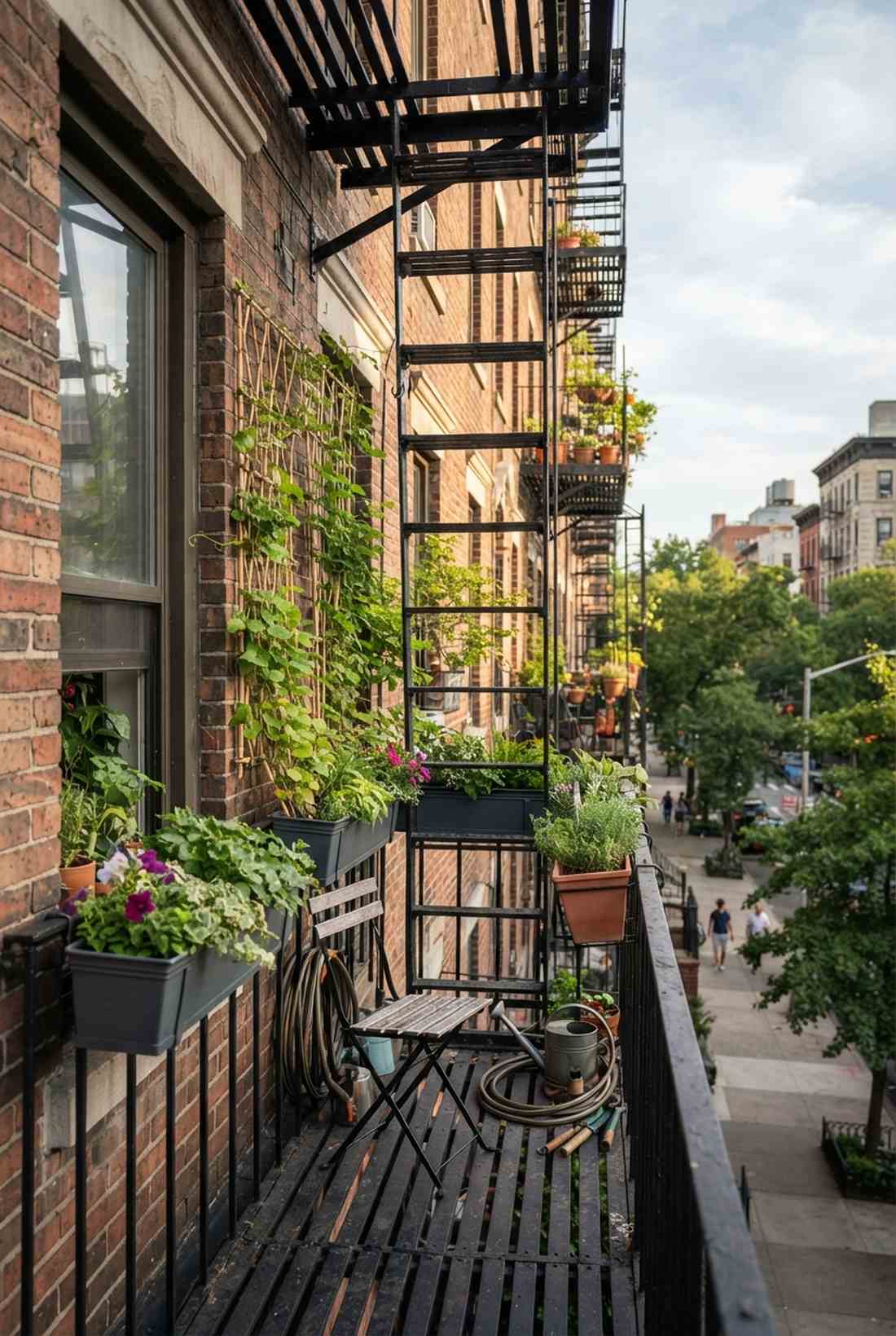 fire escape garden integration