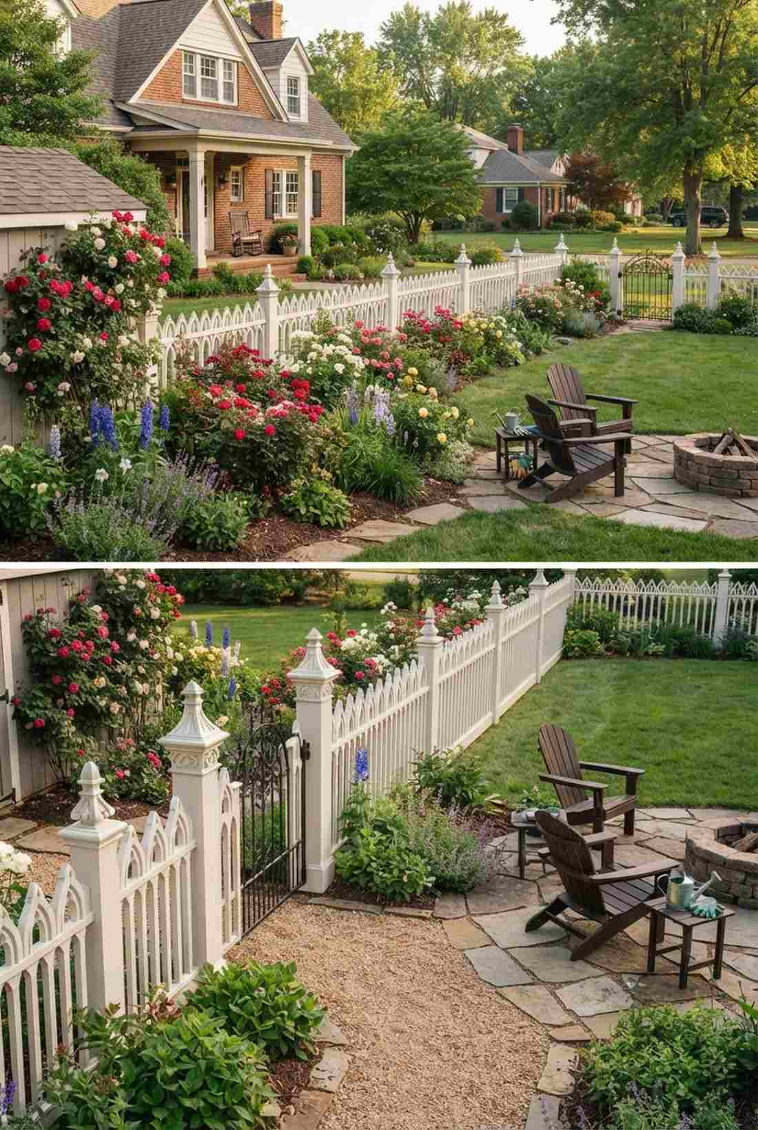 gothic arched picket fence