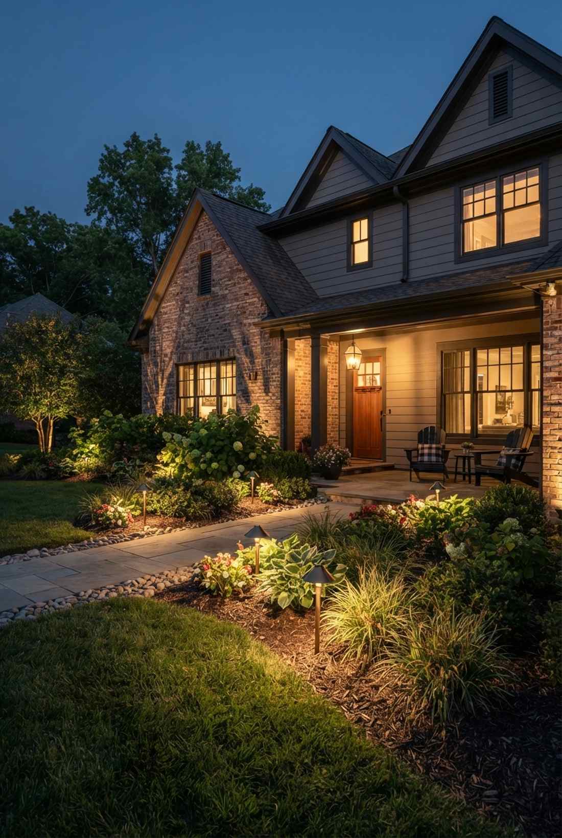 landscape bed accent washing