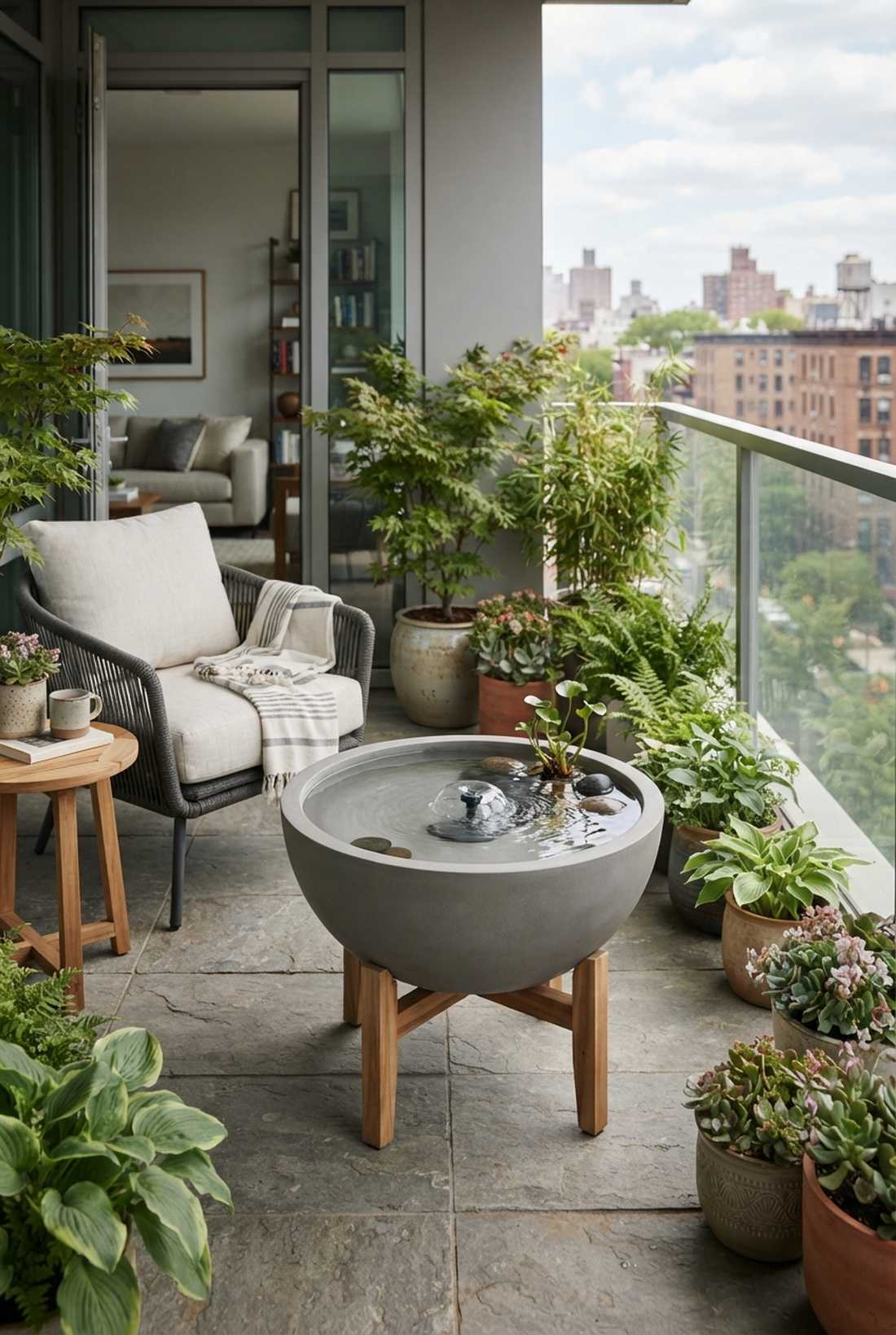 minimalist bowl fountain
