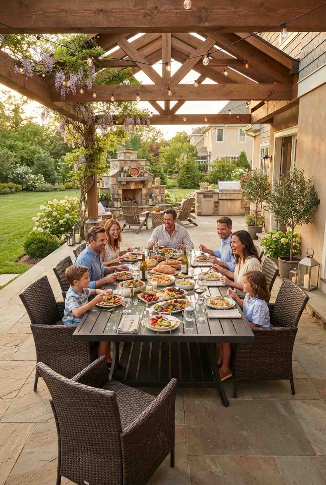 nine piece rectangular dining set